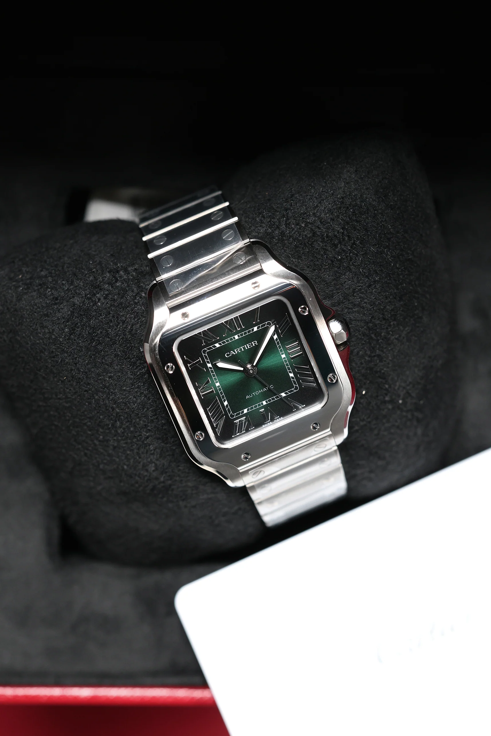 Cartier Santos de Cartier Smoky Green Medium WSSA0061 - Image 8