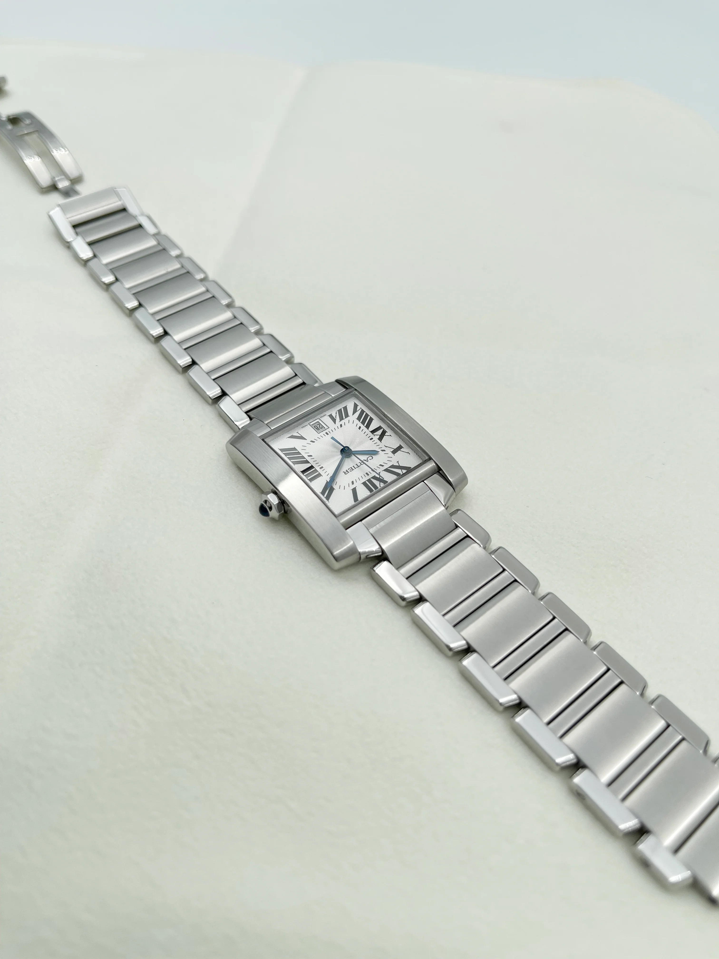 Cartier Tank Francaise Silver Roman 28mm W51002Q3 2009 [Preowned] - Image 11