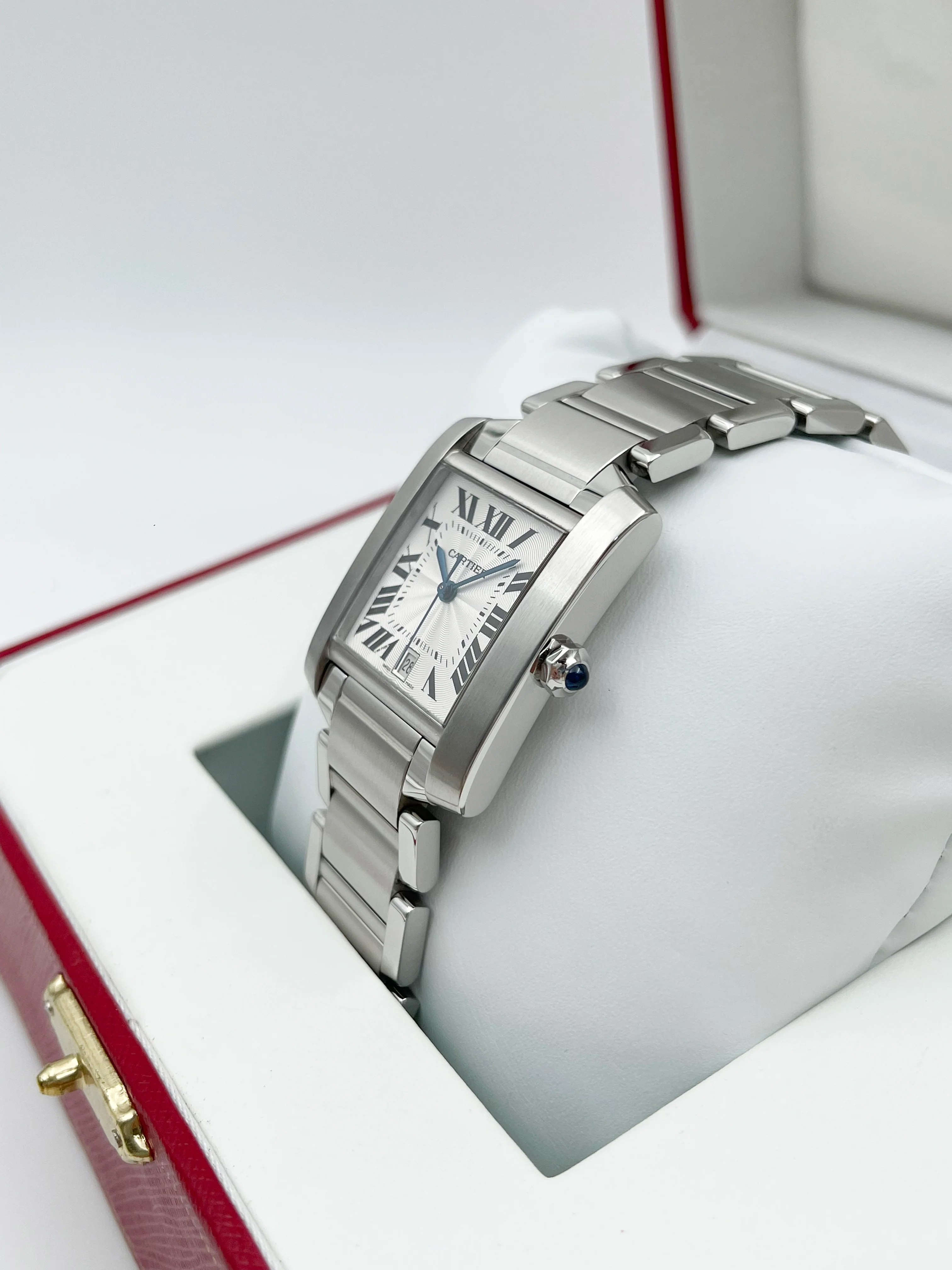 Cartier Tank Francaise Silver Roman 28mm W51002Q3 2009 [Preowned] - Image 6