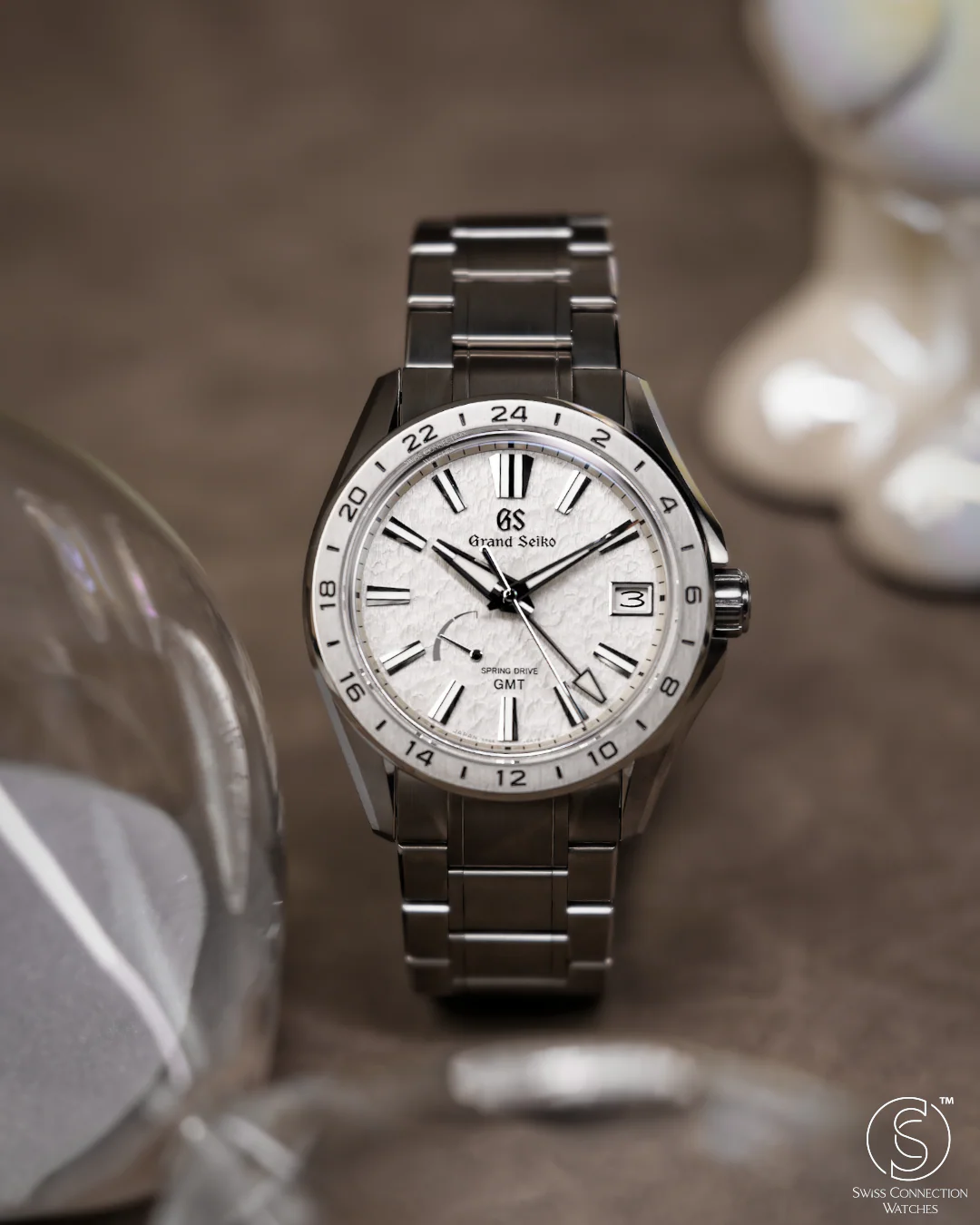 Grand Seiko Evolution 9 Collection GMT Titanium "Mist Flake" SBGE285 2022 [Preowned] - Image 4