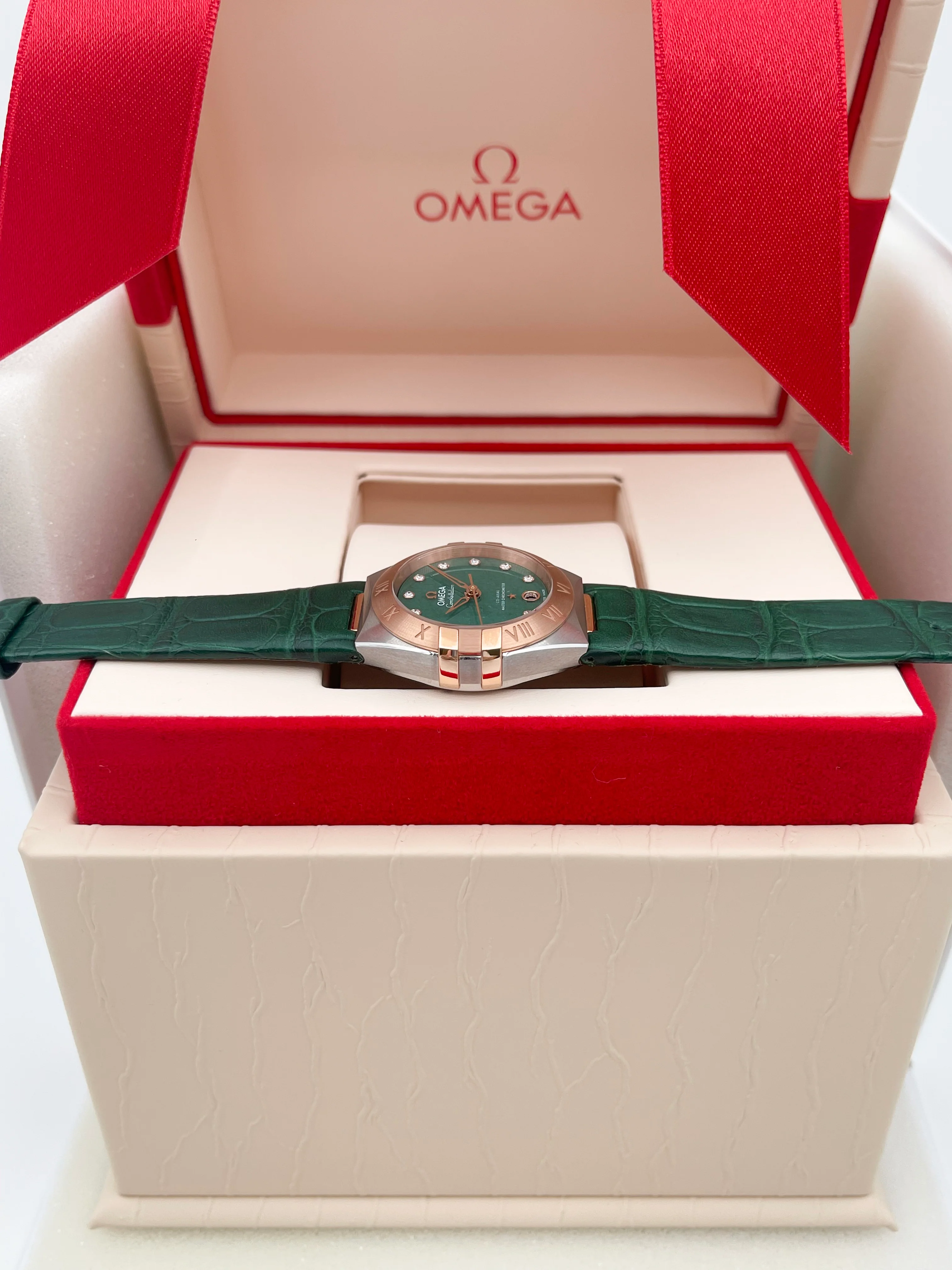 Omega Constellation Sedna™ Gold Aventurine Green 11 Diamonds 29mm 131.23.29.20.99.001 [NOS] - Image 7