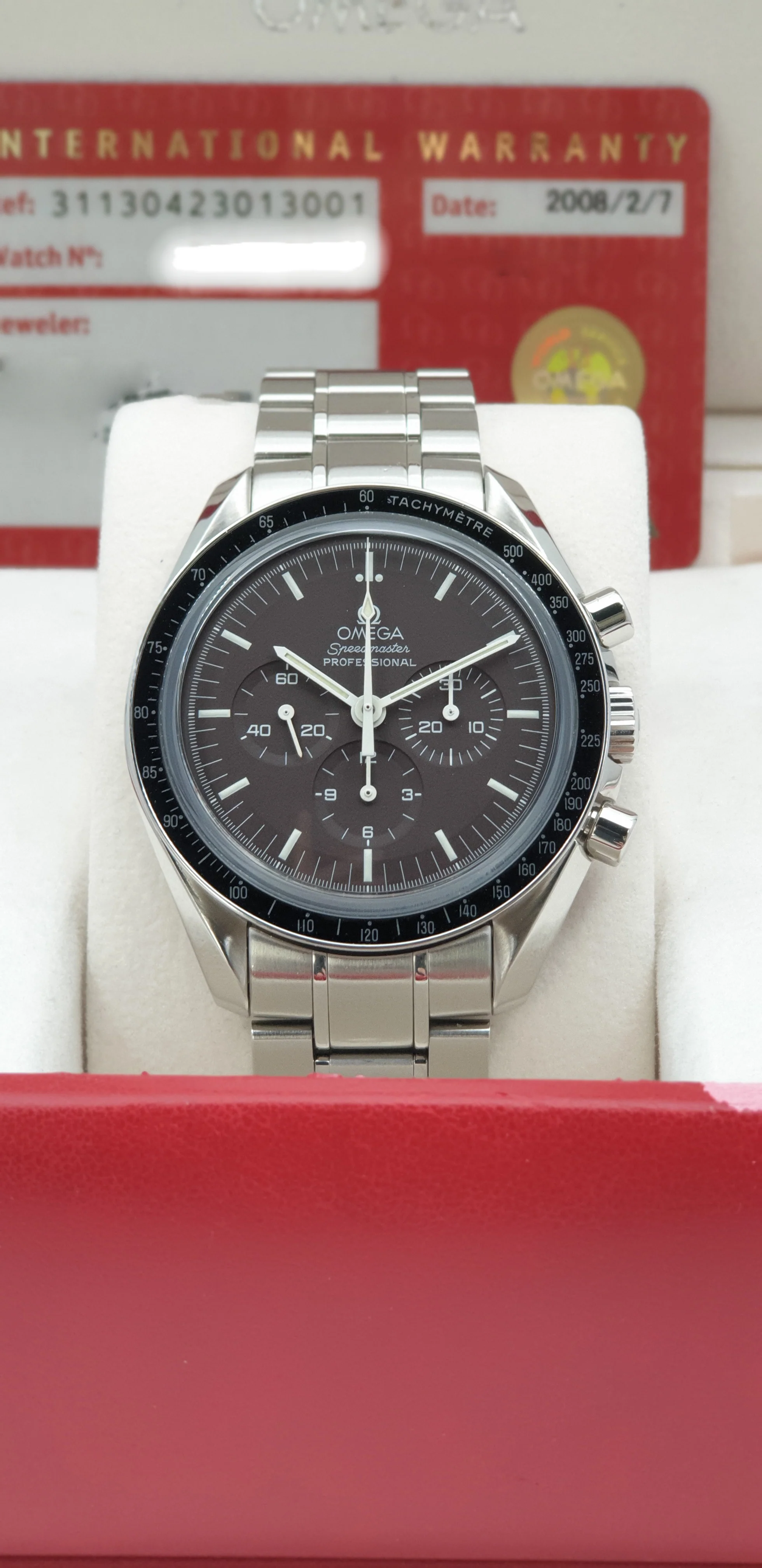 Omega Speedmaster Moonwatch Professional Chocolate Sapphire 311.30.42.30.13.001 2008 [Preowned] - Image 4