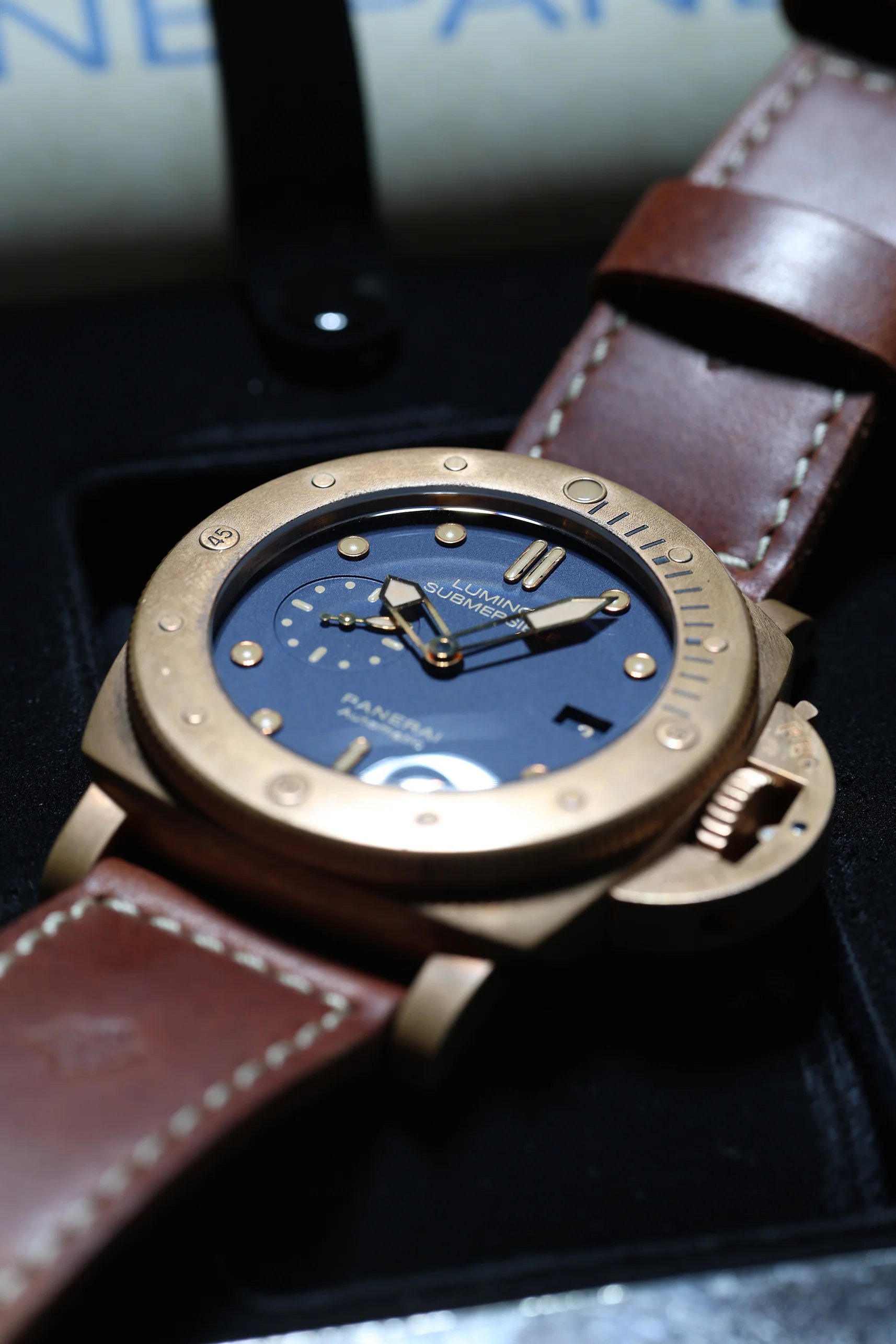 Panerai Submersible 1950 3 Days Blue Bronzo Special Edition PAM00671 2017 [Preowned] - Image 11