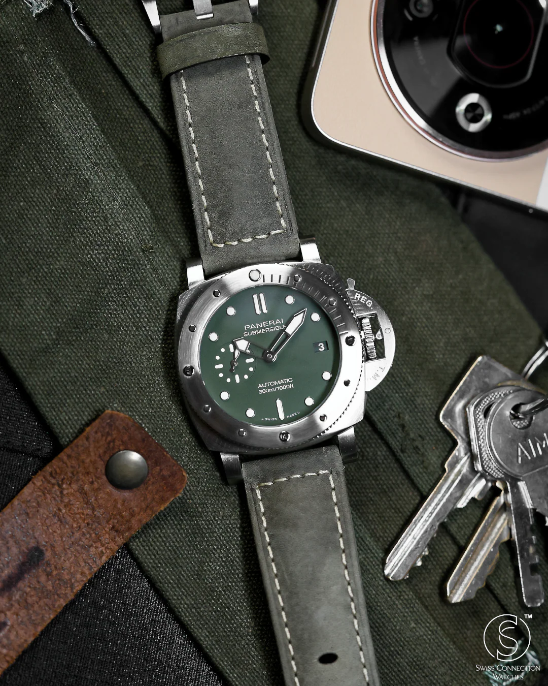 Panerai Submersible Verde Militare LE 42mm PAM01055 2020 [Preowned] - Image 5