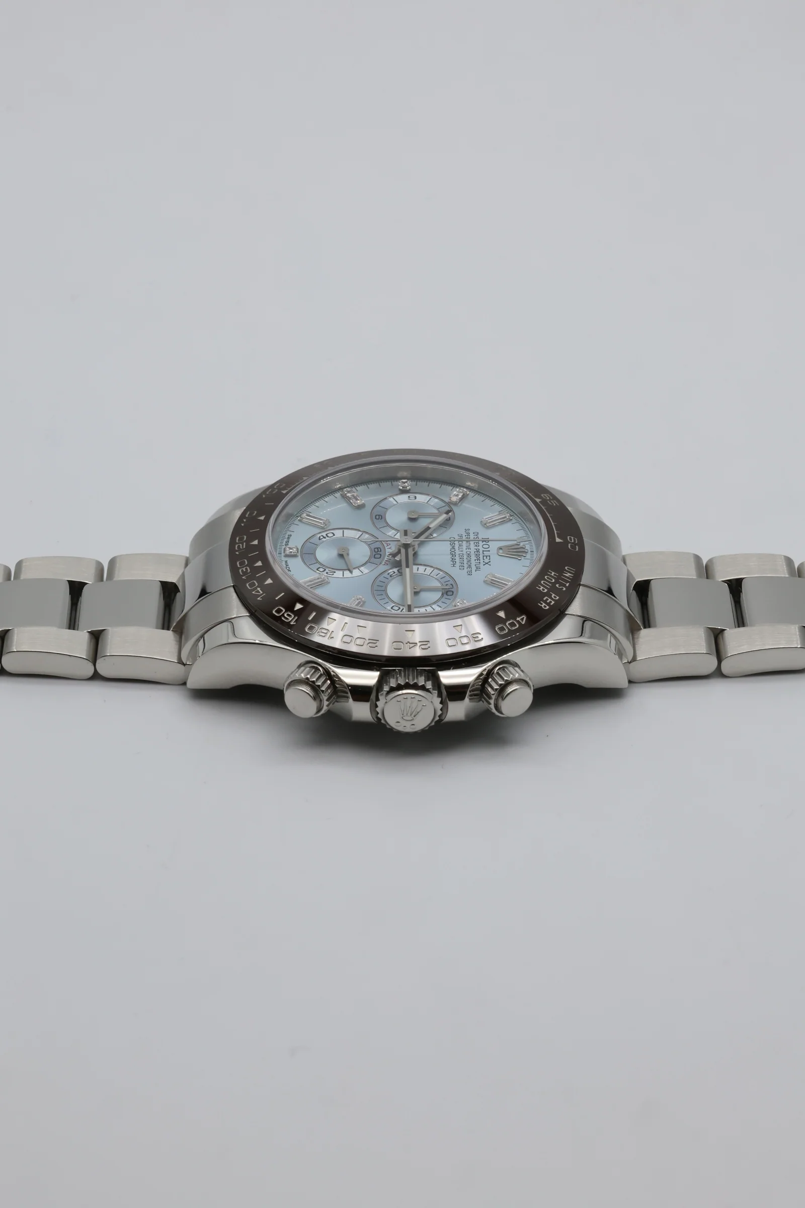 Rolex Cosmograph Daytona Platinum Baguette Ice Blue 116506 Discontinued 2017 [Preowned] - Image 12