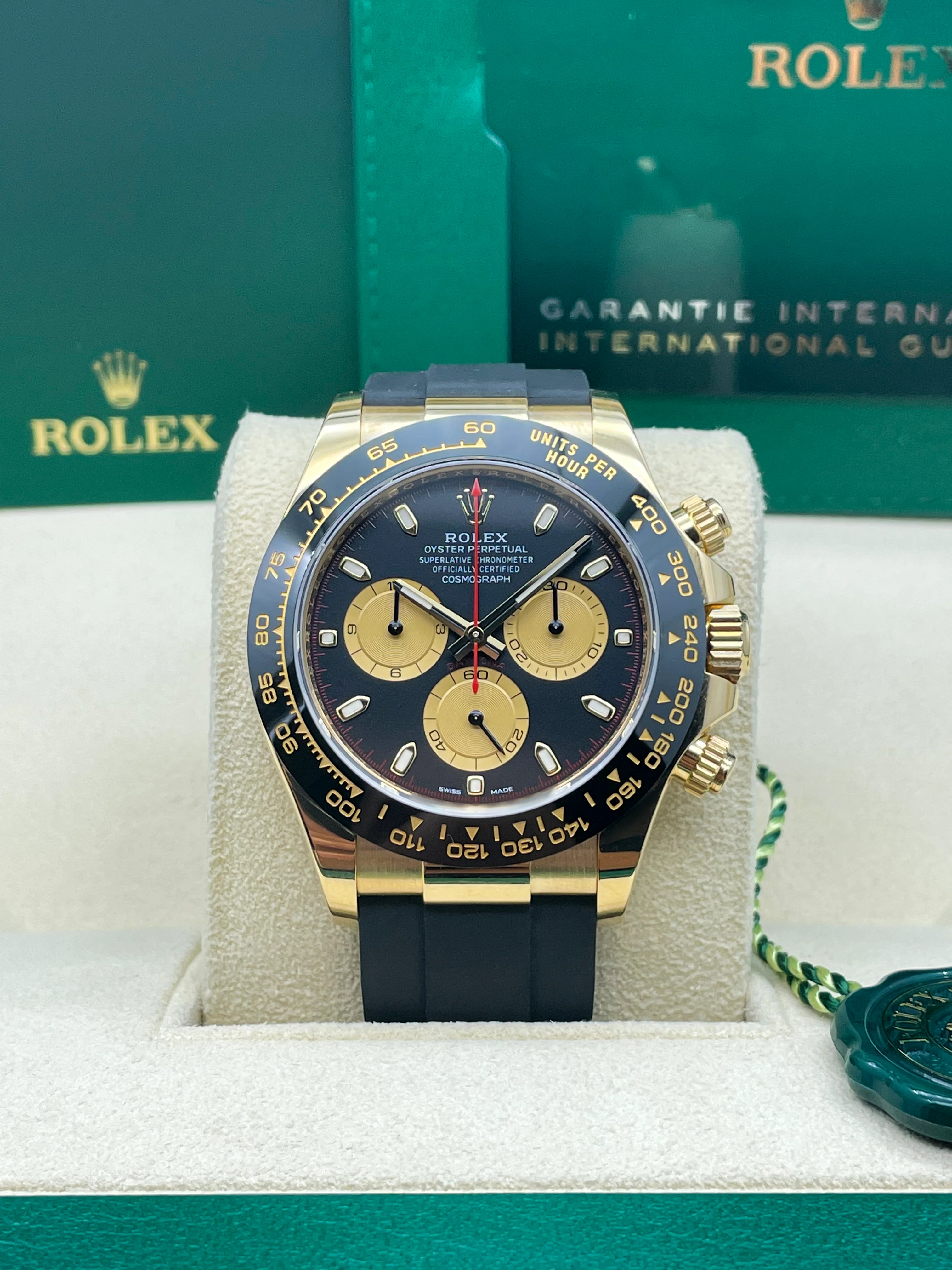 Rolex Cosmograph Daytona Yellow Gold on Oysterflex Paul Newman 116518LN 2022 [Preowned] - Image 3