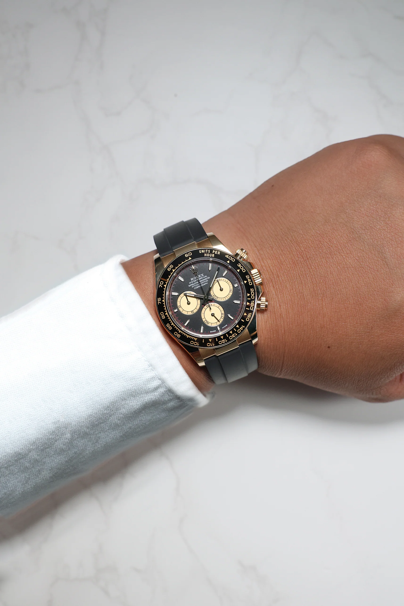 Rolex Cosmograph Daytona Yellow Gold on Oysterflex Paul Newman 126518LN 2024 [Preowned] - Image 6