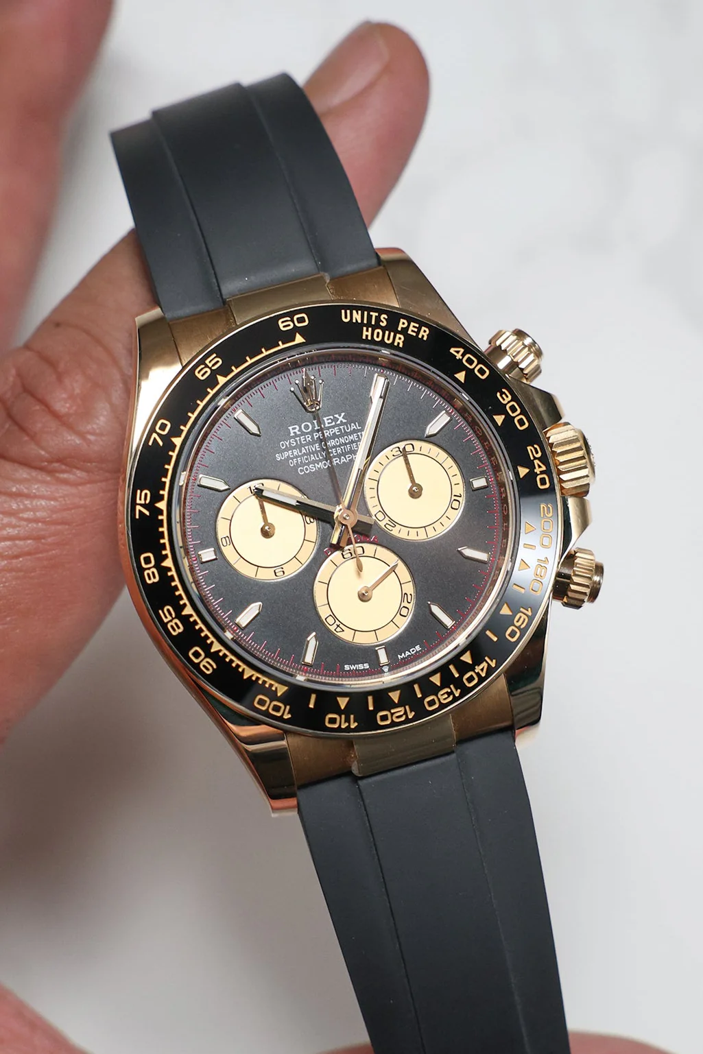 Rolex Cosmograph Daytona Yellow Gold on Oysterflex Paul Newman 126518LN 2024 [Preowned] - Image 7