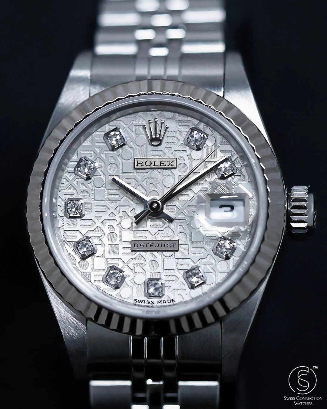 Rolex Datejust 26mm Computer Motif 10 Diamonds Jubilee 69174 1999 [Preowned] - Image 2