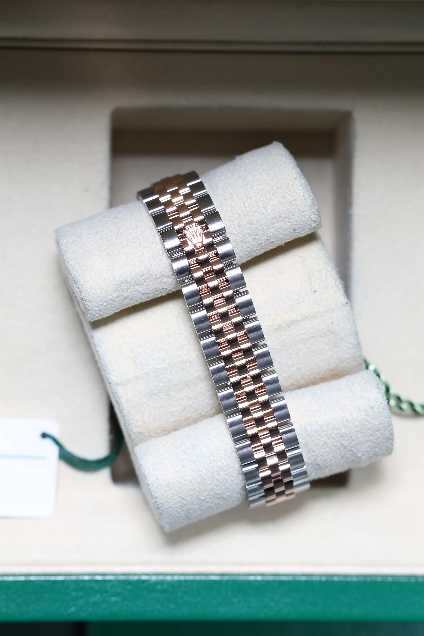 Rolex Datejust 28mm Olive Green 10 Diamond Steel Everose on Jubilee 279171 - Image 13