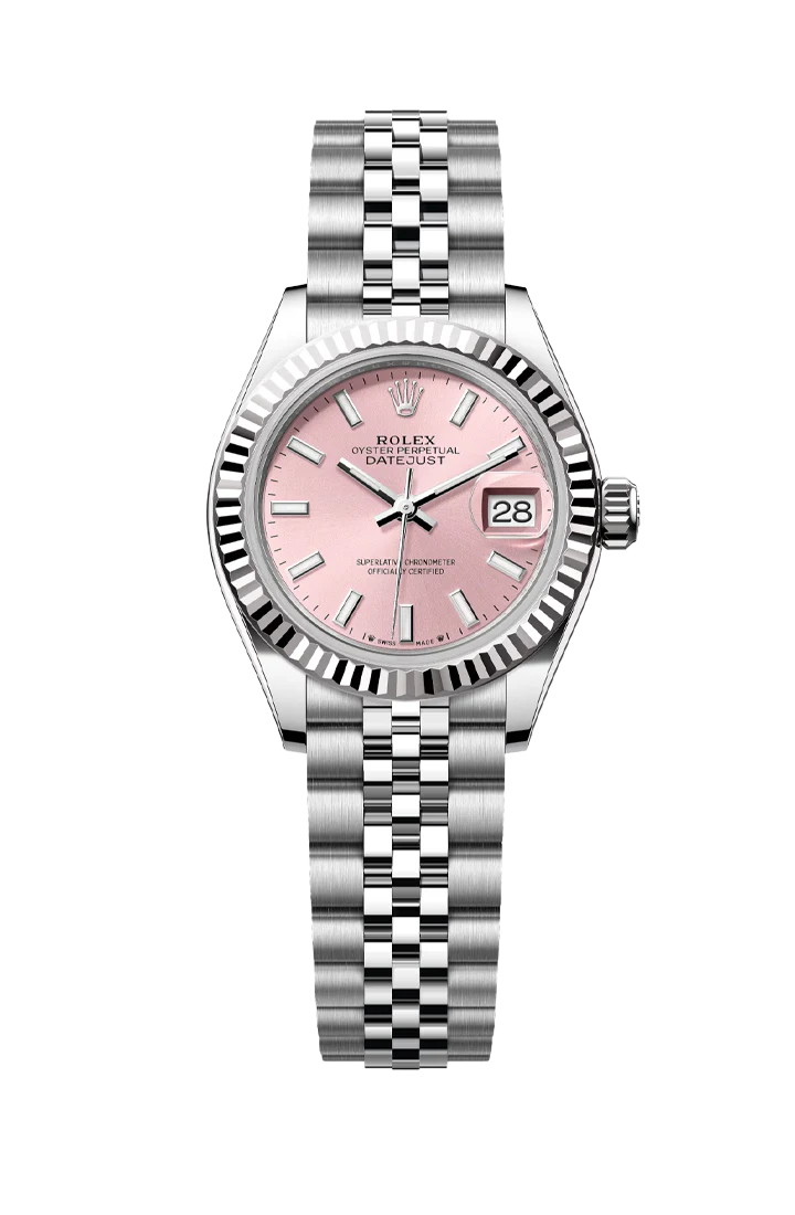 Rolex Datejust 28mm Pink Index Jubilee 279174
