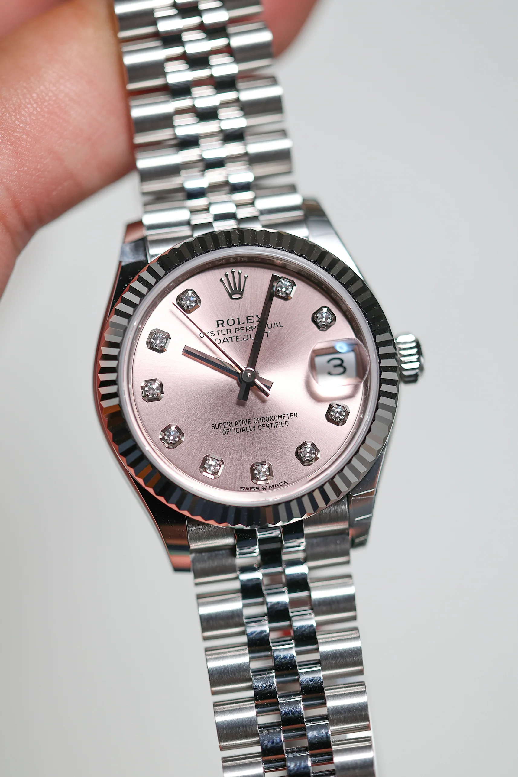 Rolex Datejust 31mm 10 Diamonds Pink Jubilee 278274 - Image 7