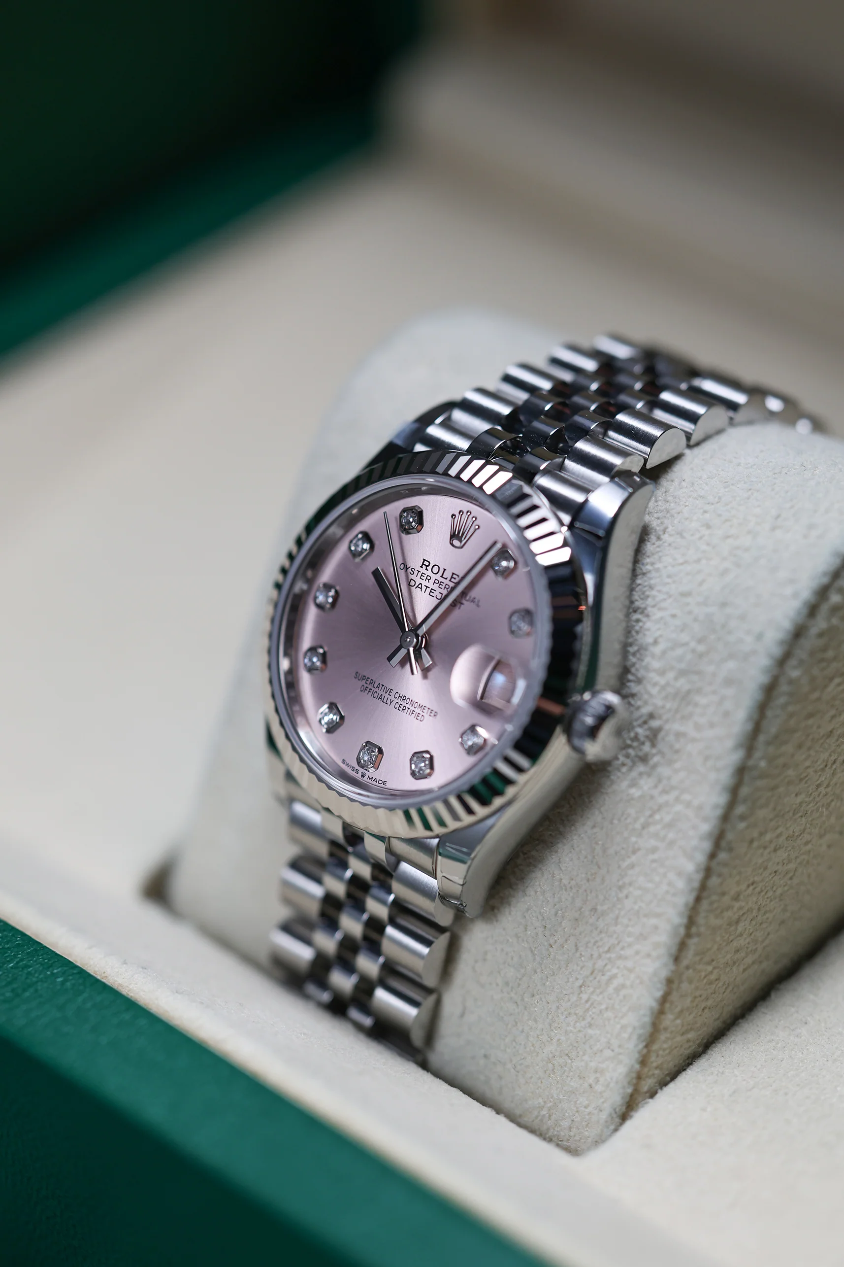 Rolex Datejust 31mm 10 Diamonds Pink Jubilee 278274 - Image 8