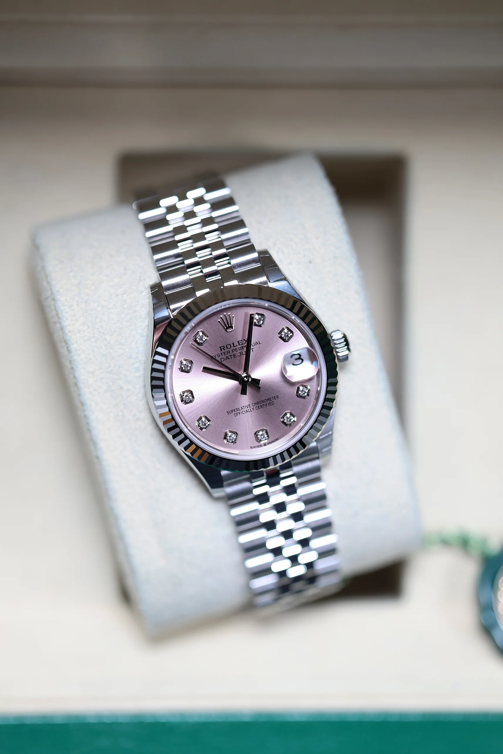 Rolex Datejust 31mm 10 Diamonds Pink Jubilee 278274 - Image 9