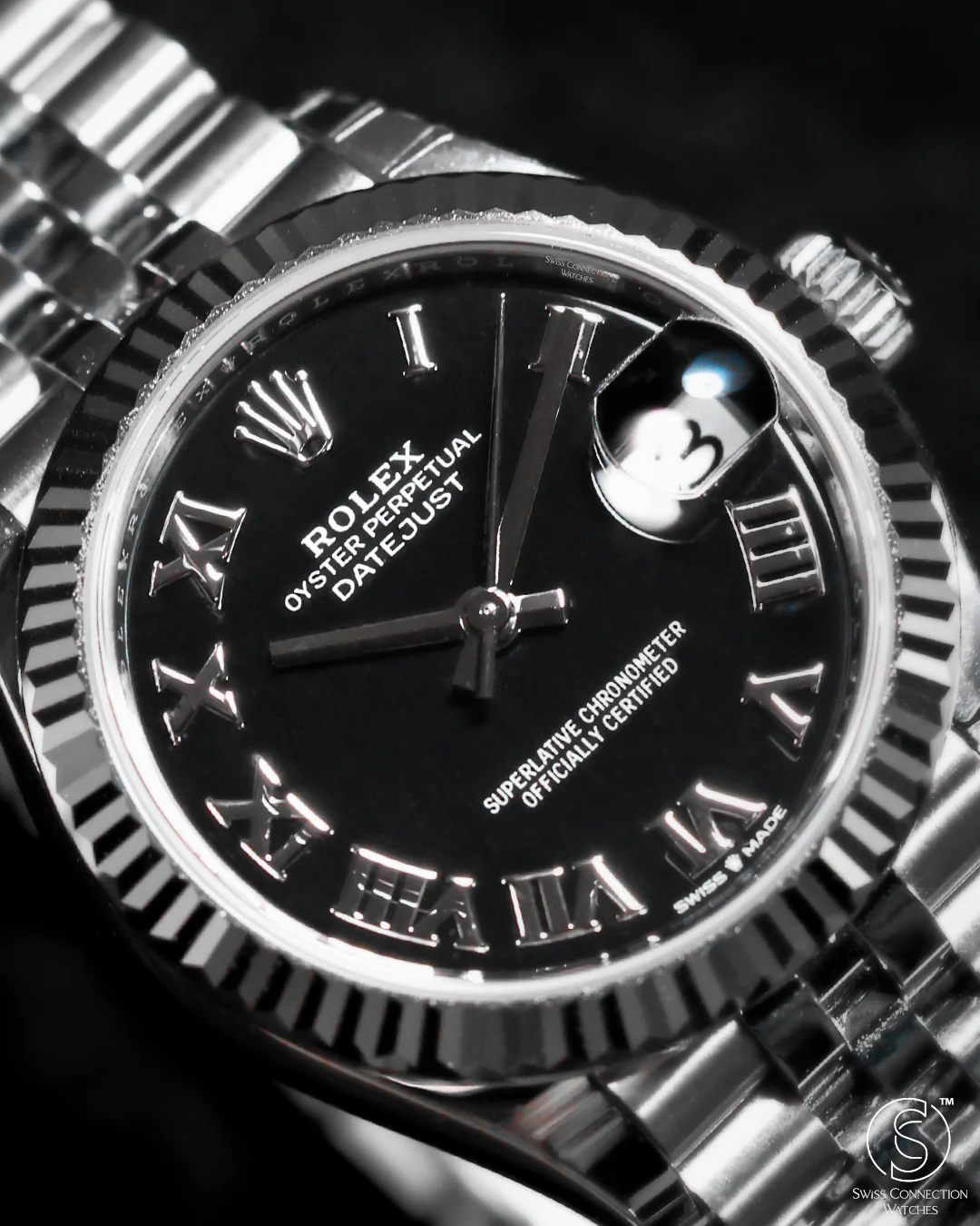 Rolex Datejust 31mm Black Roman Jubilee 278274 - Image 3