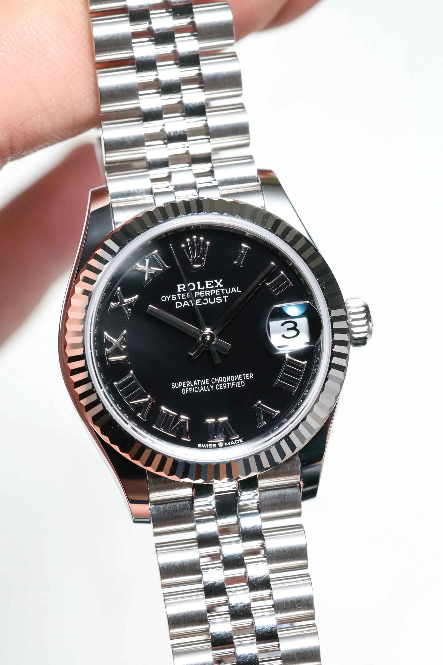 Rolex Datejust 31mm Black Roman Jubilee 278274 - Image 7