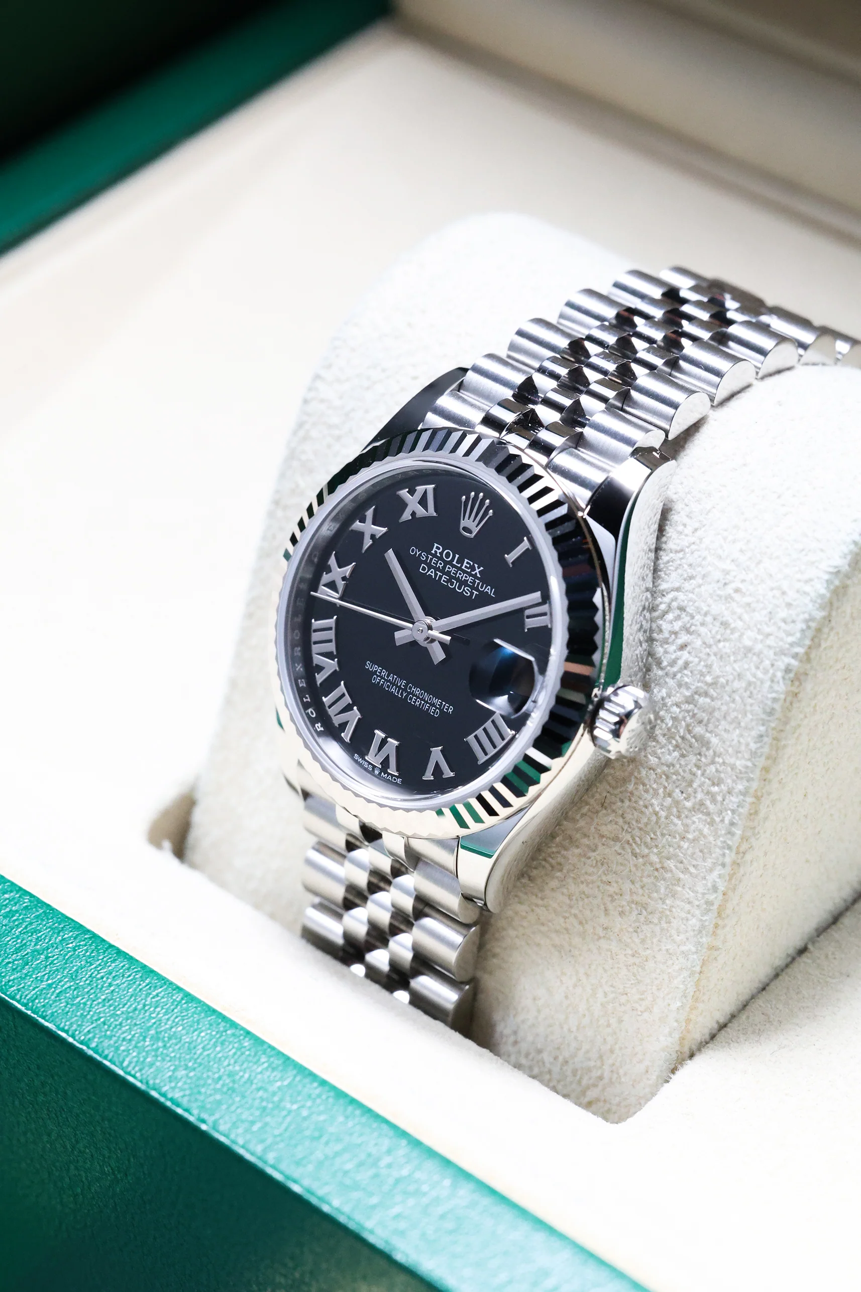 Rolex Datejust 31mm Black Roman Jubilee 278274 - Image 9