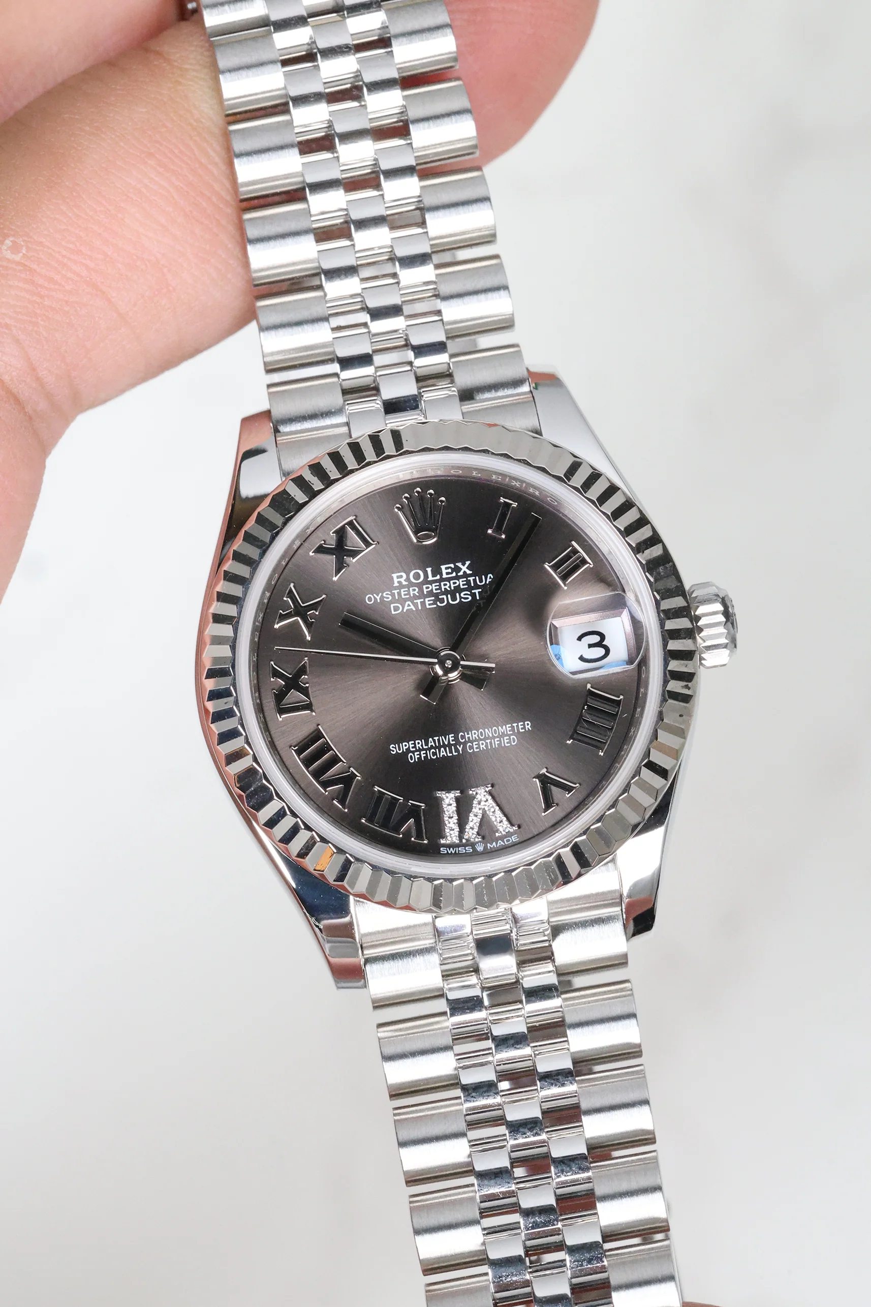 Rolex Datejust 31mm Grey Diamond VI Jubilee 278274 2024 [Preowned] - Image 7