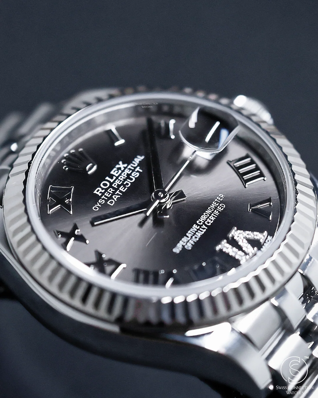 Rolex Datejust 31mm Grey Diamond VI Jubilee 278274 - Image 3