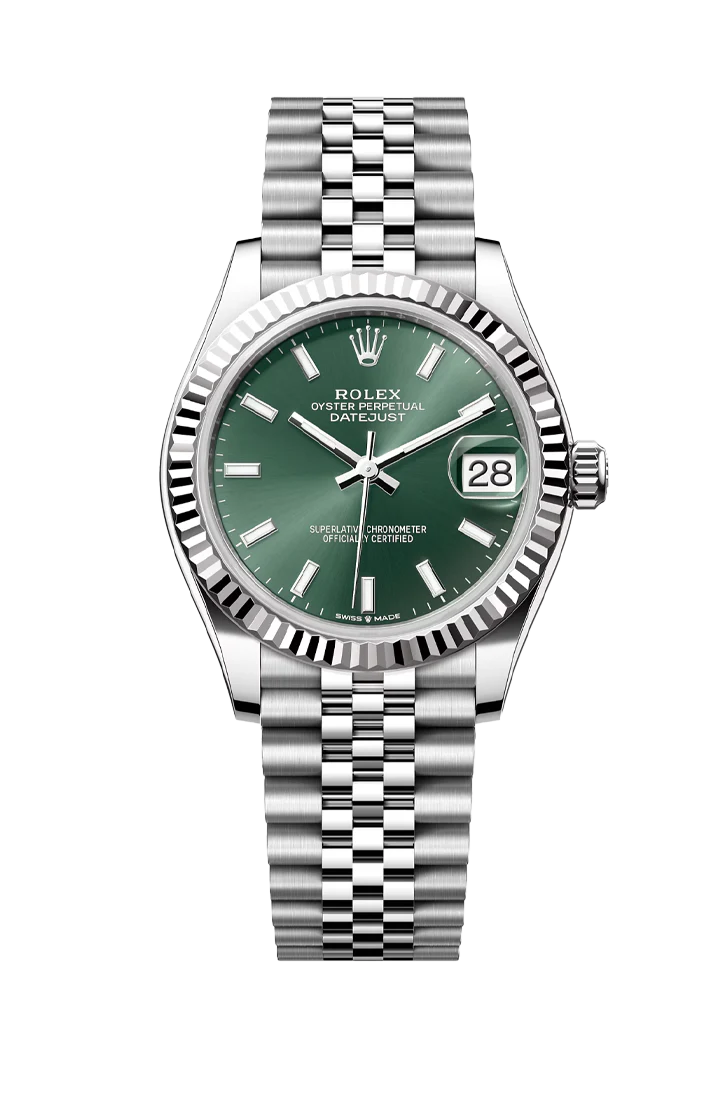 Rolex Datejust 31mm Index Mint Green Jubilee 278274