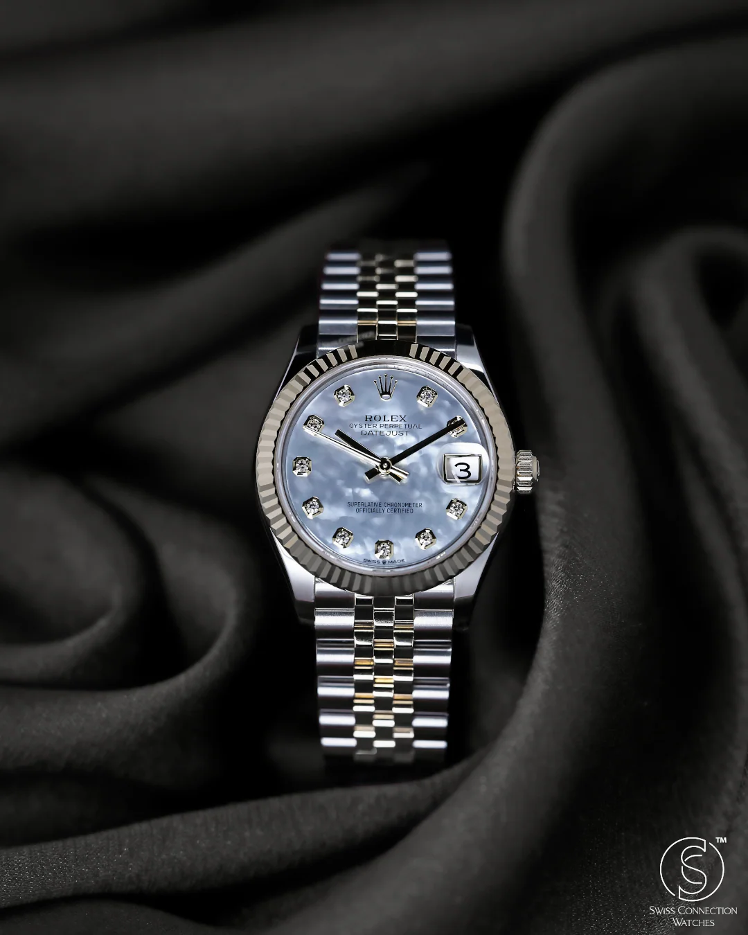 Rolex Datejust 31mm Mother of Pearl 10 Diamonds Rolesor Jubilee 278273 - Image 4