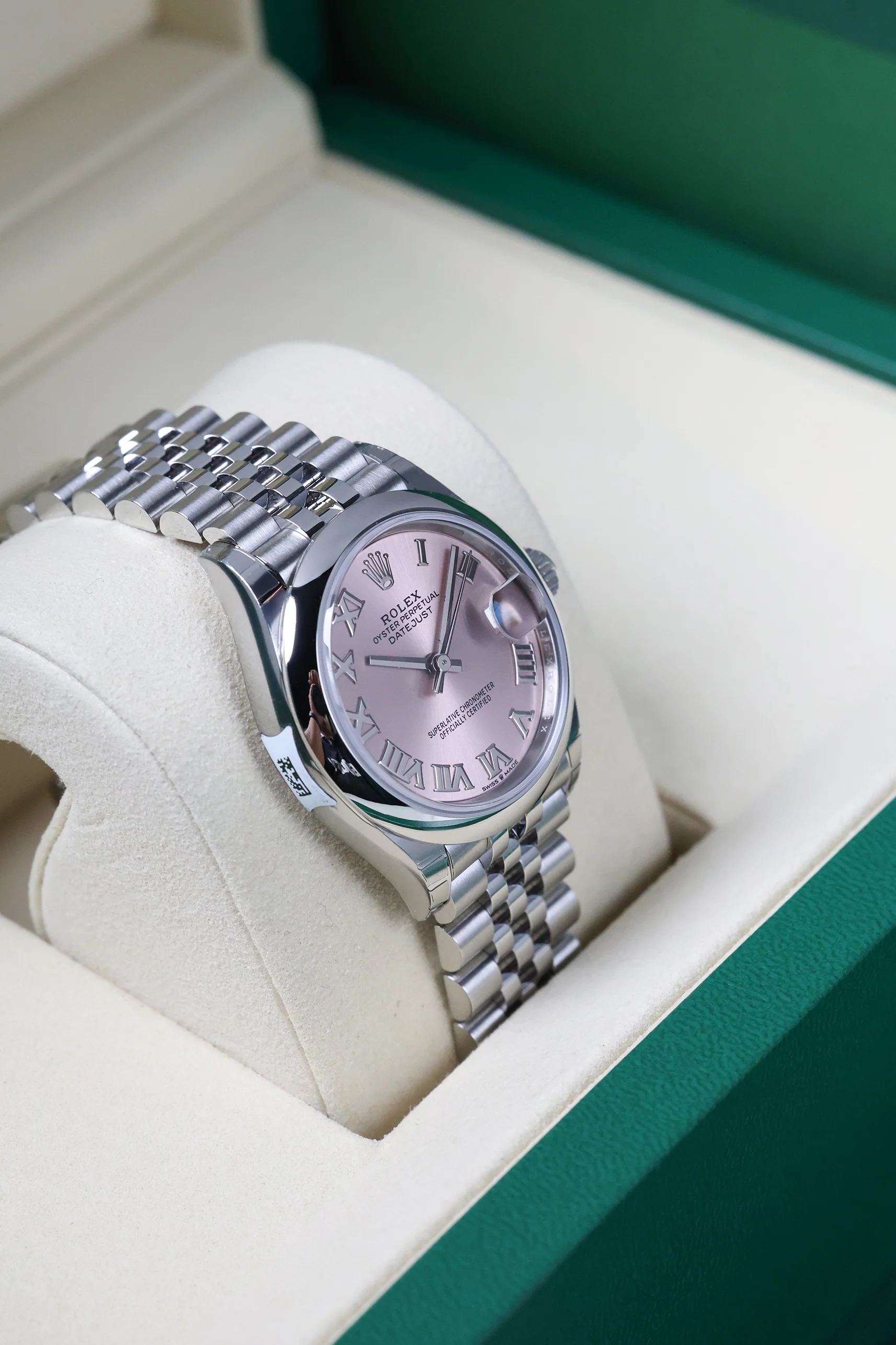 Rolex Datejust 31mm Pink Roman Jubilee 278240 - Image 9