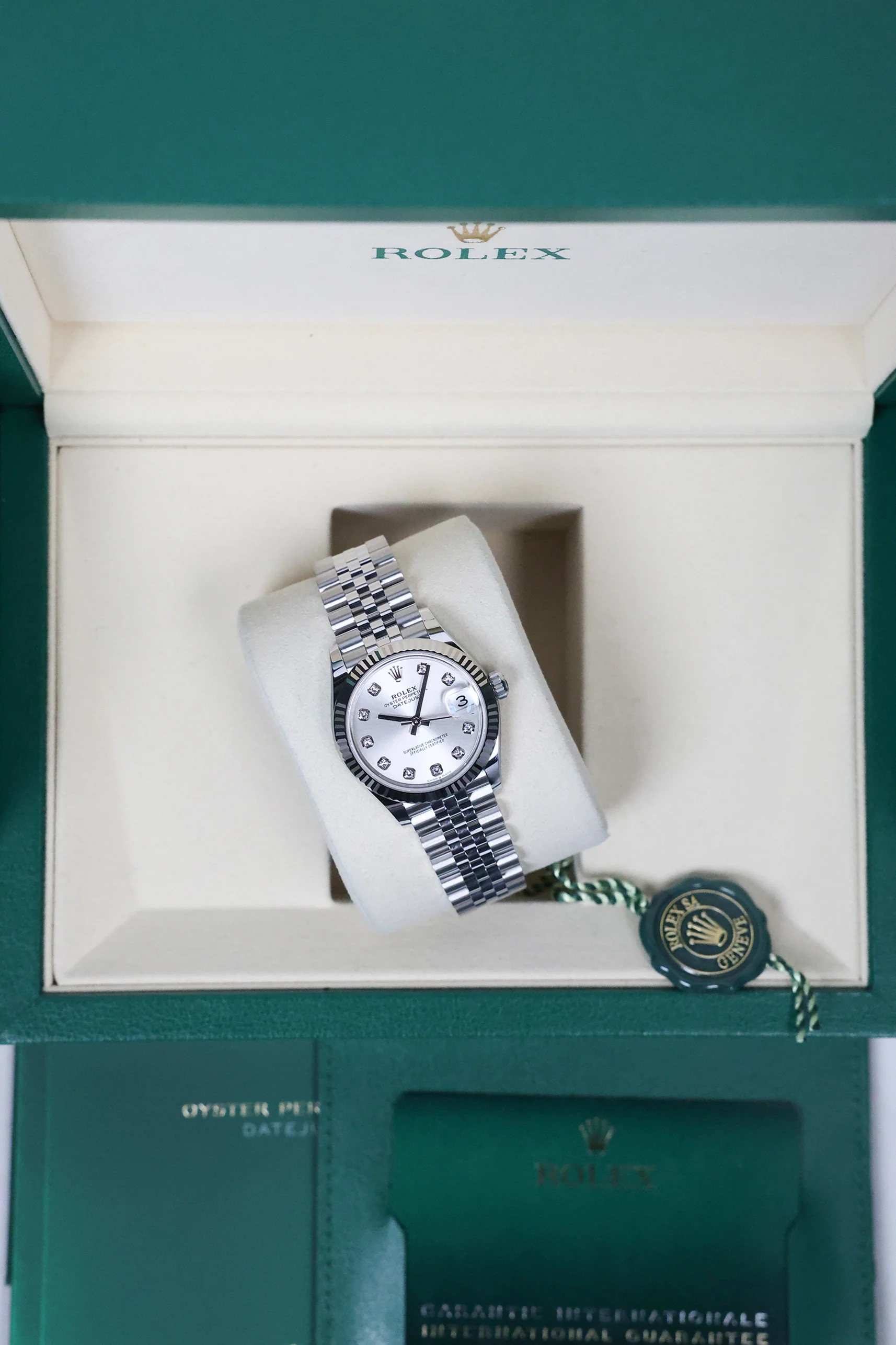 Rolex Datejust 31mm Silver 10 Diamonds Jubilee 278274 - Image 14