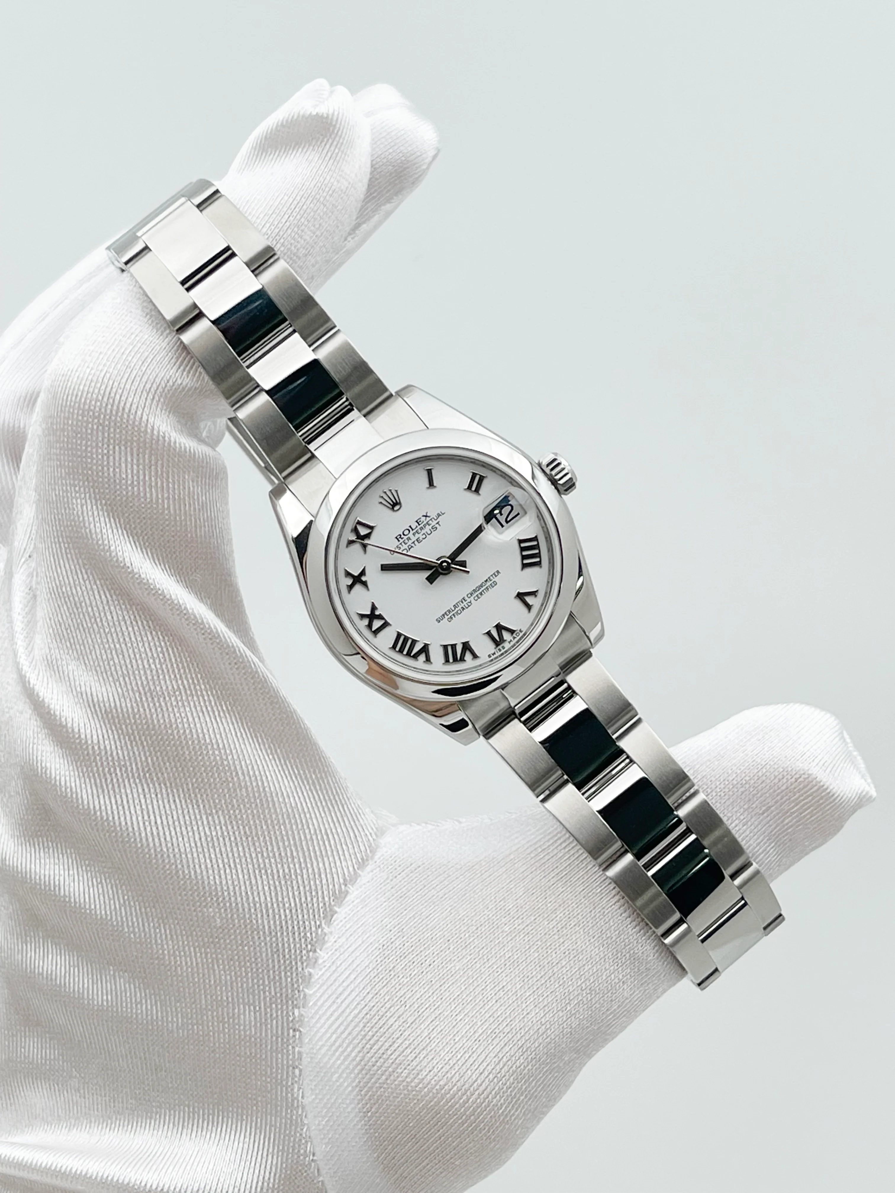 Rolex Datejust 31mm White Roman Oyster Bracelet 178240 2014 [Preowned] - Image 3