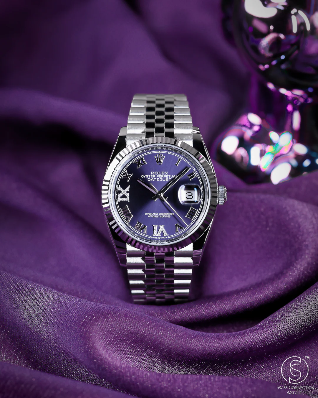 Rolex Datejust 36mm Aubergine VI IX Diamond on Jubilee 126234 - Image 6