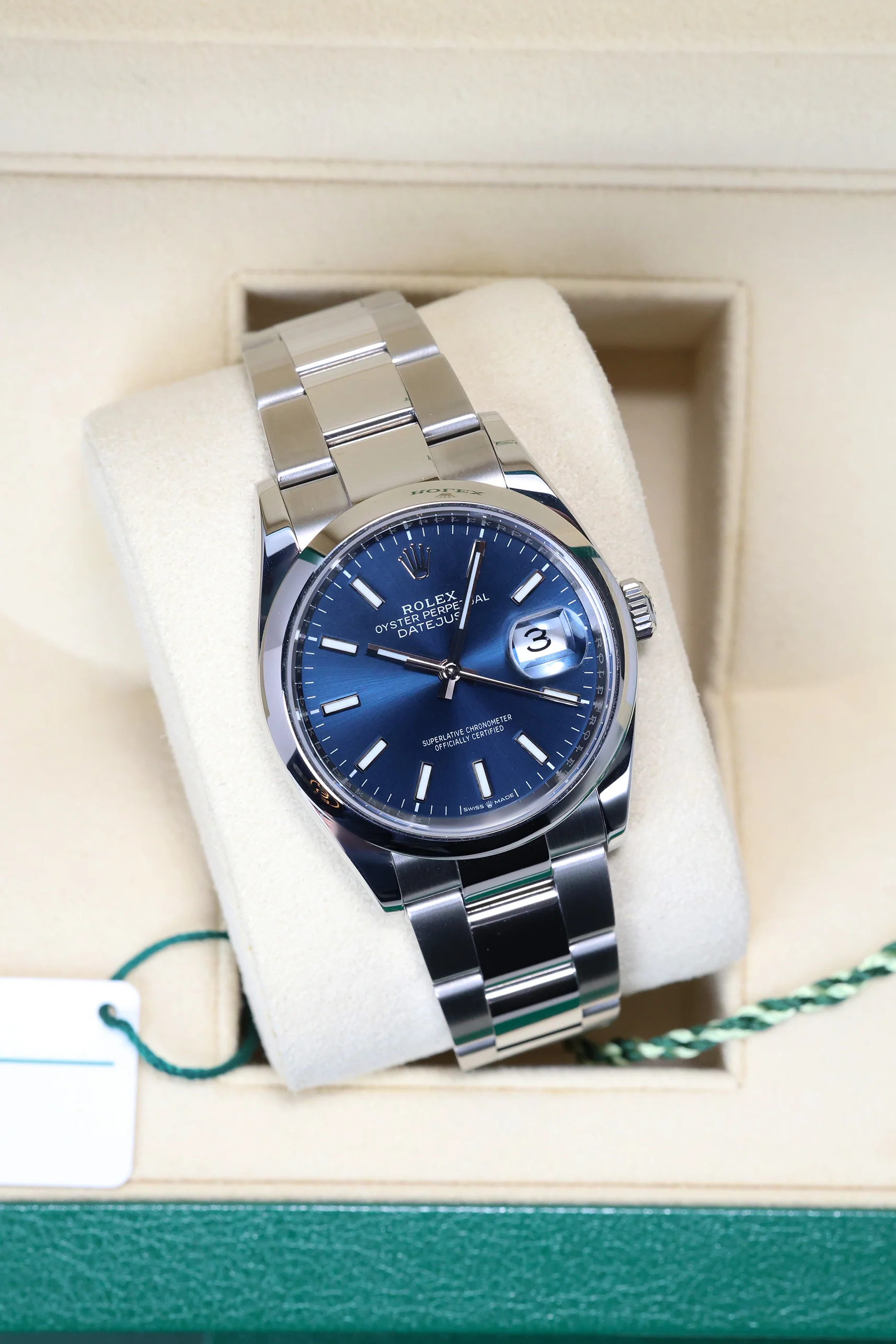 Rolex Datejust 36mm Blue Index Oyster 126200 2020 [Preowned] - Image 8