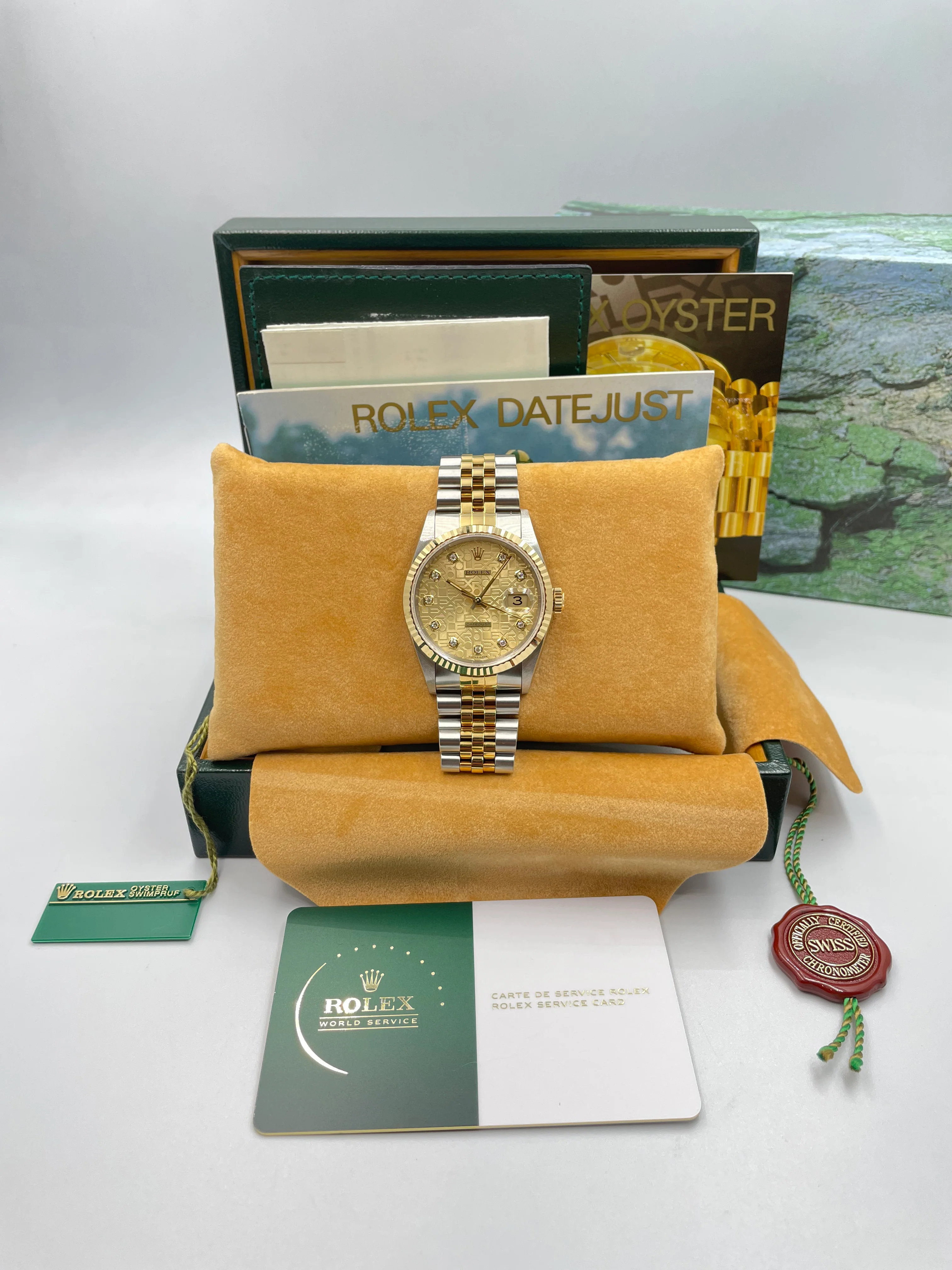 Rolex Datejust 36mm Jubilee Motif Diamond Dial on Jubilee 16233 1998 [NOS] - Image 12