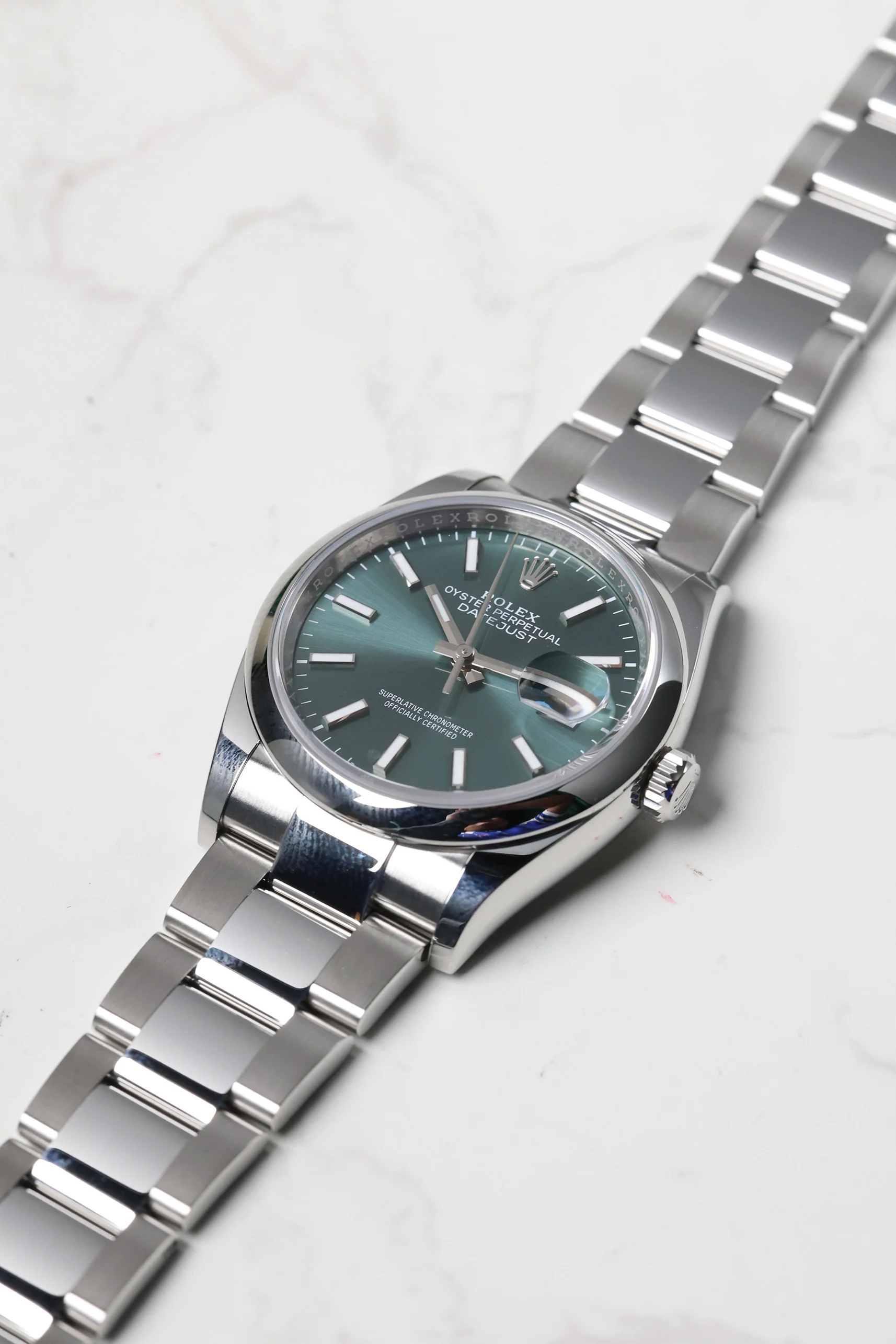 Rolex Datejust 36mm Mint Green Oyster 126200 2024 [Preowned] - Image 16