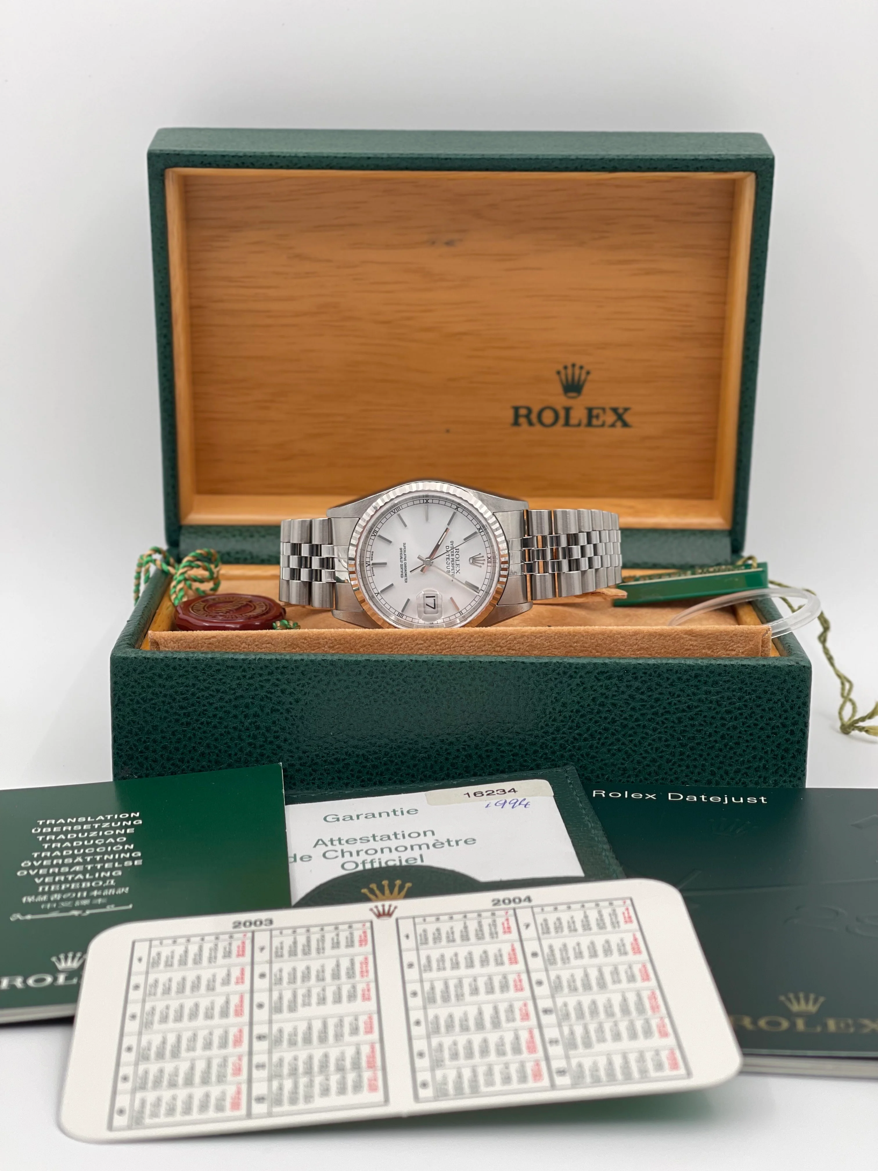 Rolex Datejust 36mm White Index Dial on Jubilee 16234 [NOS] - Image 11