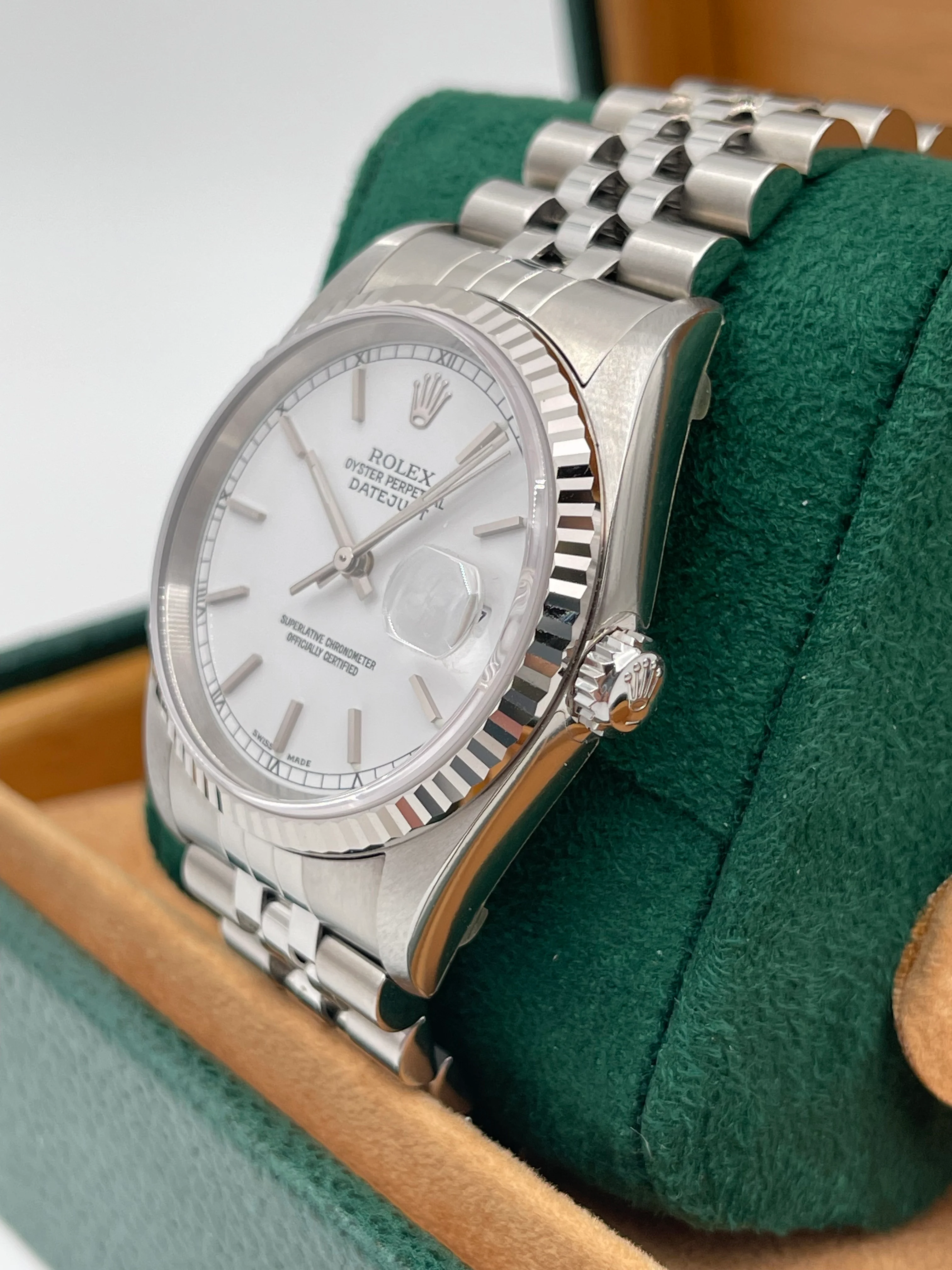 Rolex Datejust 36mm White Index Dial on Jubilee 16234 [NOS] - Image 6