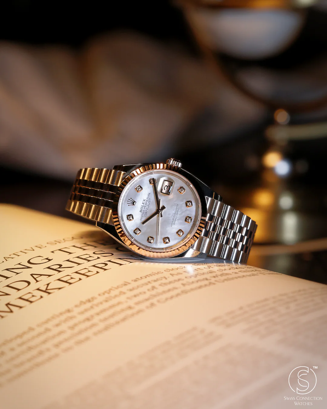 Rolex Datejust 36mm White Mother of Pearl 10 Diamond Jubilee 126231 - Image 5