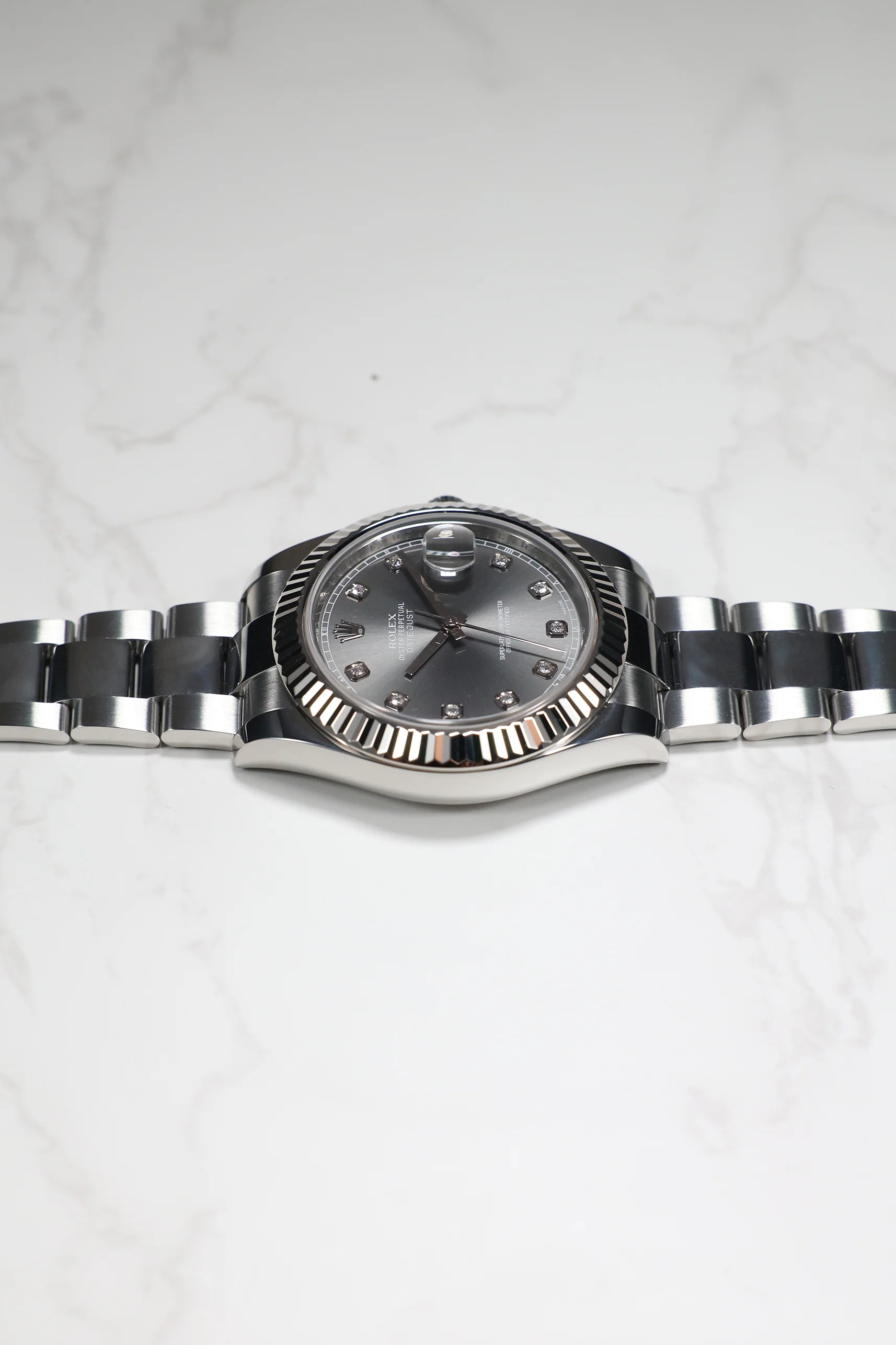 Rolex Datejust 41mm 10 Diamonds Slate Grey 116334 2013 [Preowned] - Image 12