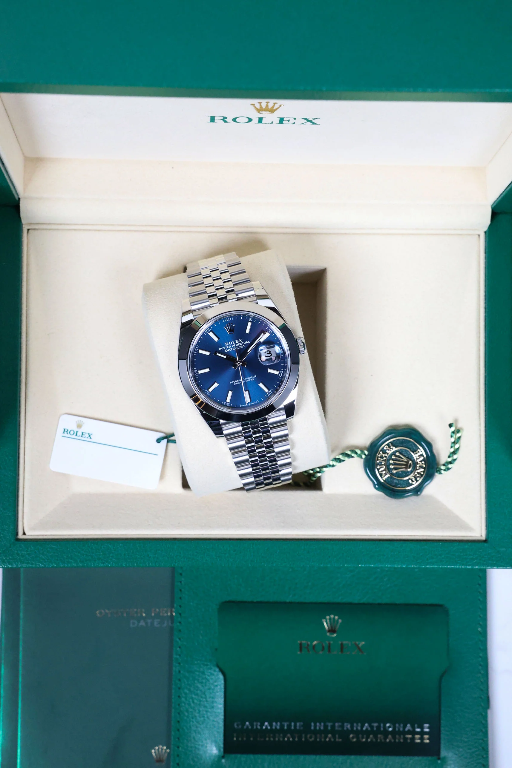 Rolex Datejust 41mm Blue Index Jubilee 126300 - Image 10