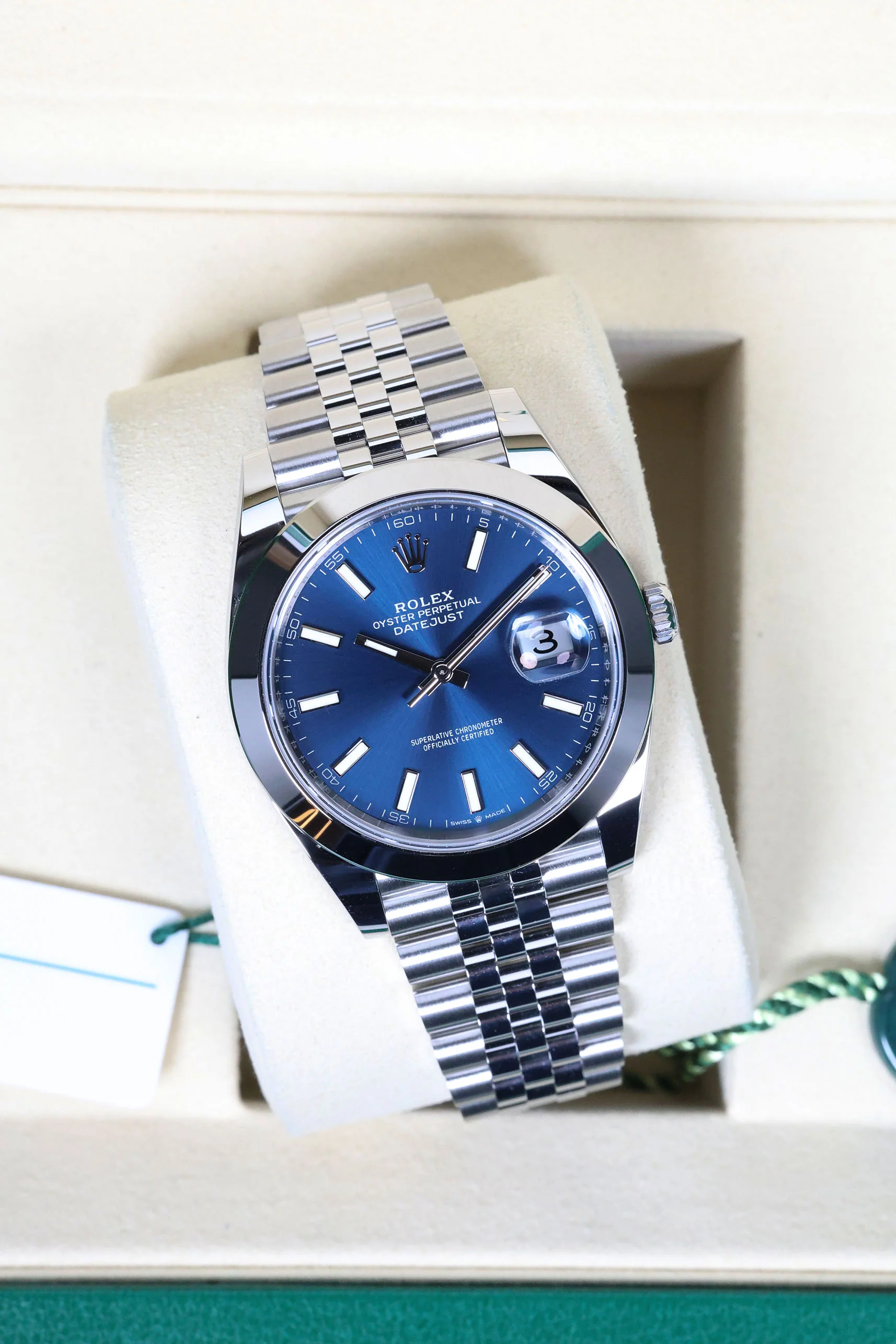 Rolex Datejust 41mm Blue Index Jubilee 126300 - Image 4