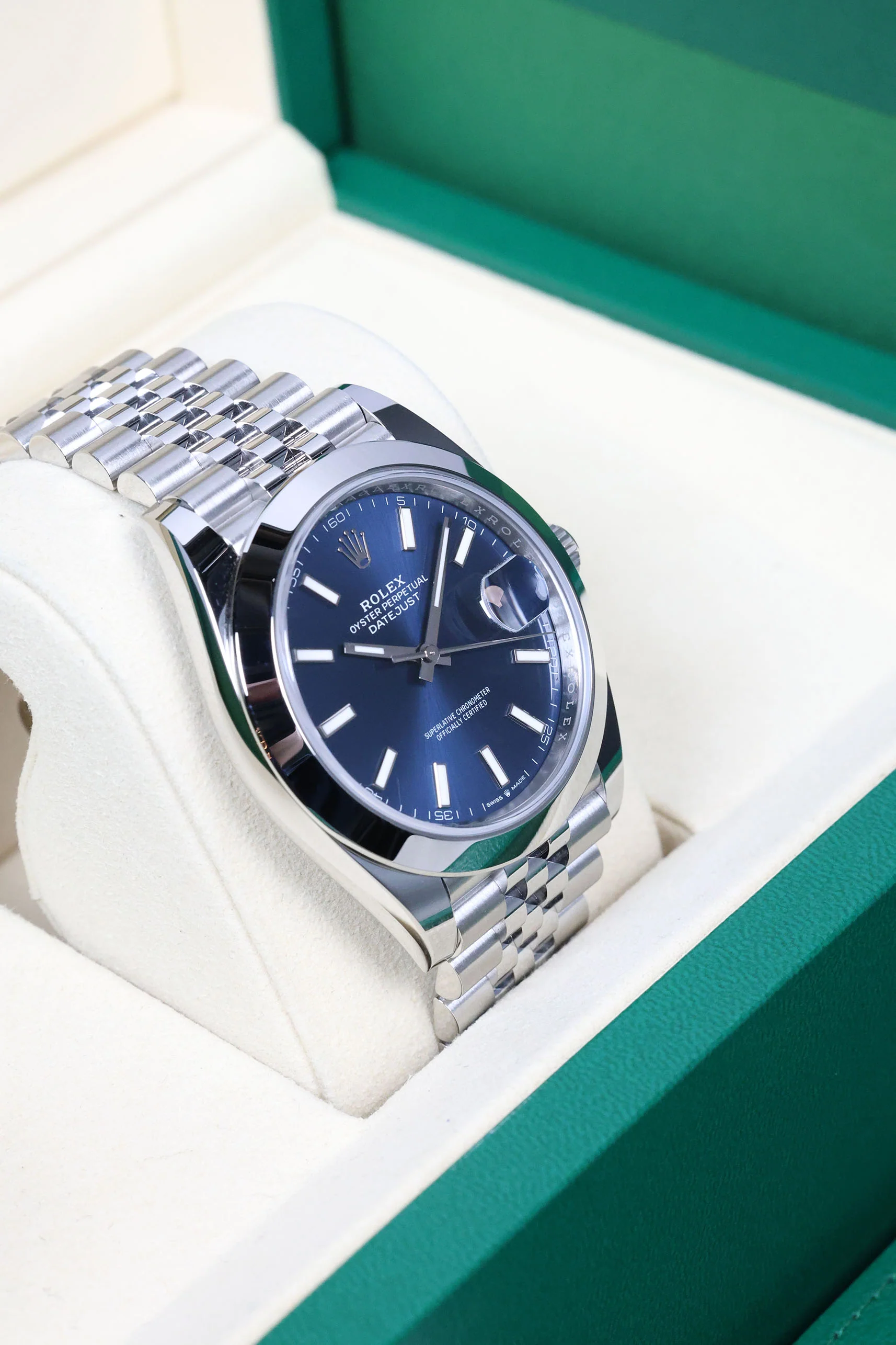 Rolex Datejust 41mm Blue Index Jubilee 126300 - Image 6