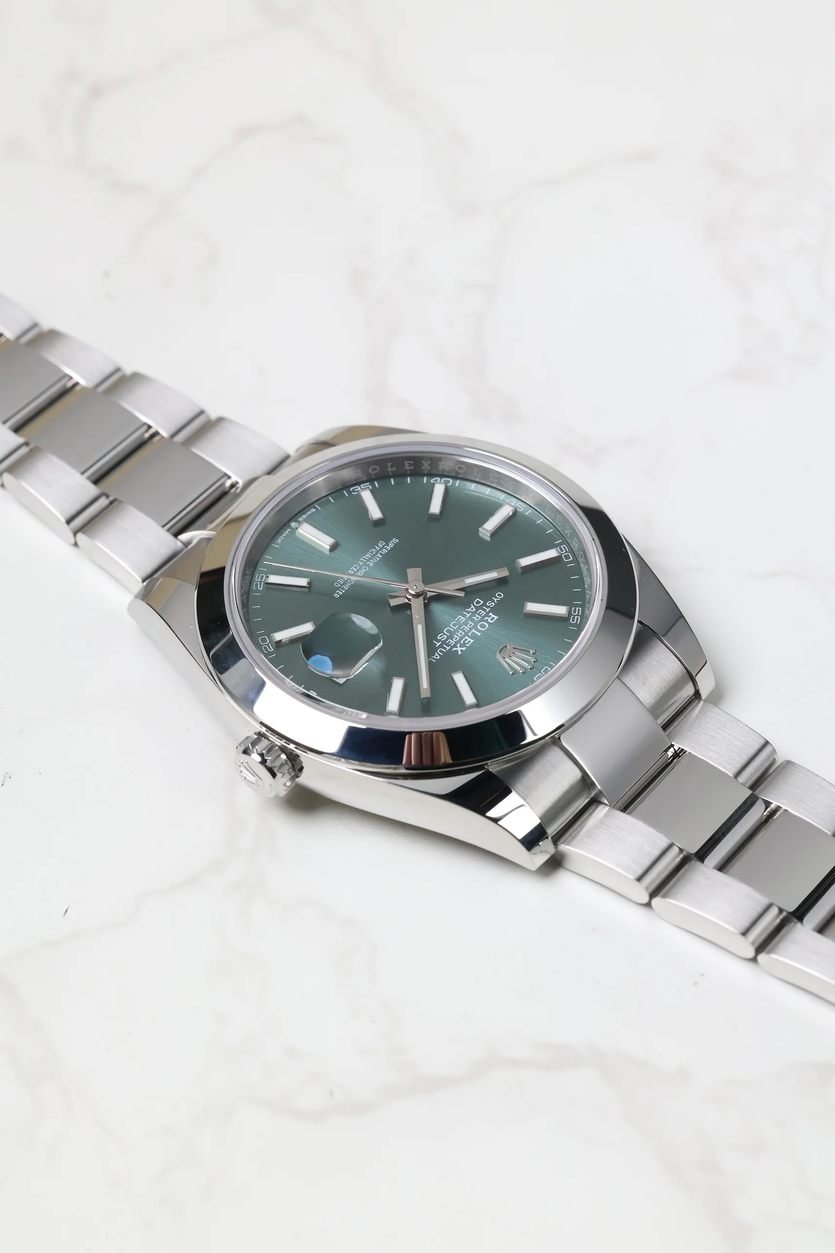 Rolex Datejust 41mm Mint Green Oyster 126300 2023 [Preowned] - Image 14