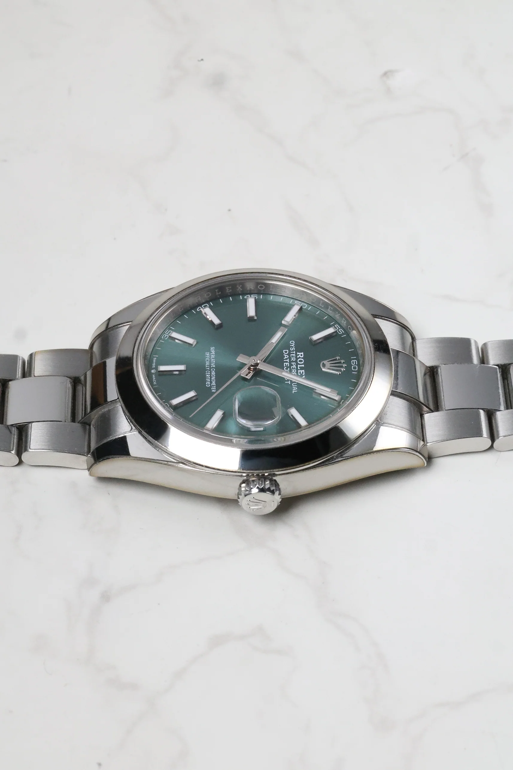 Rolex Datejust 41mm Mint Green Oyster 126300 2025 [Preowned] - Image 15