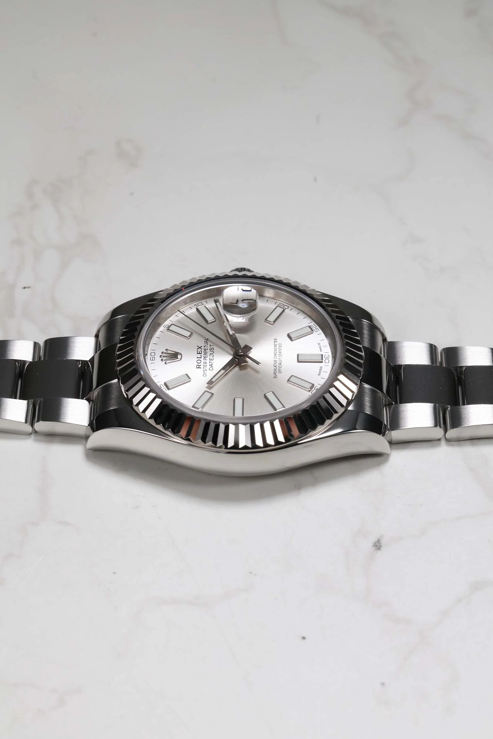Rolex Datejust II 41mm Silver Index 116334 2017 [Preowned] - Image 12