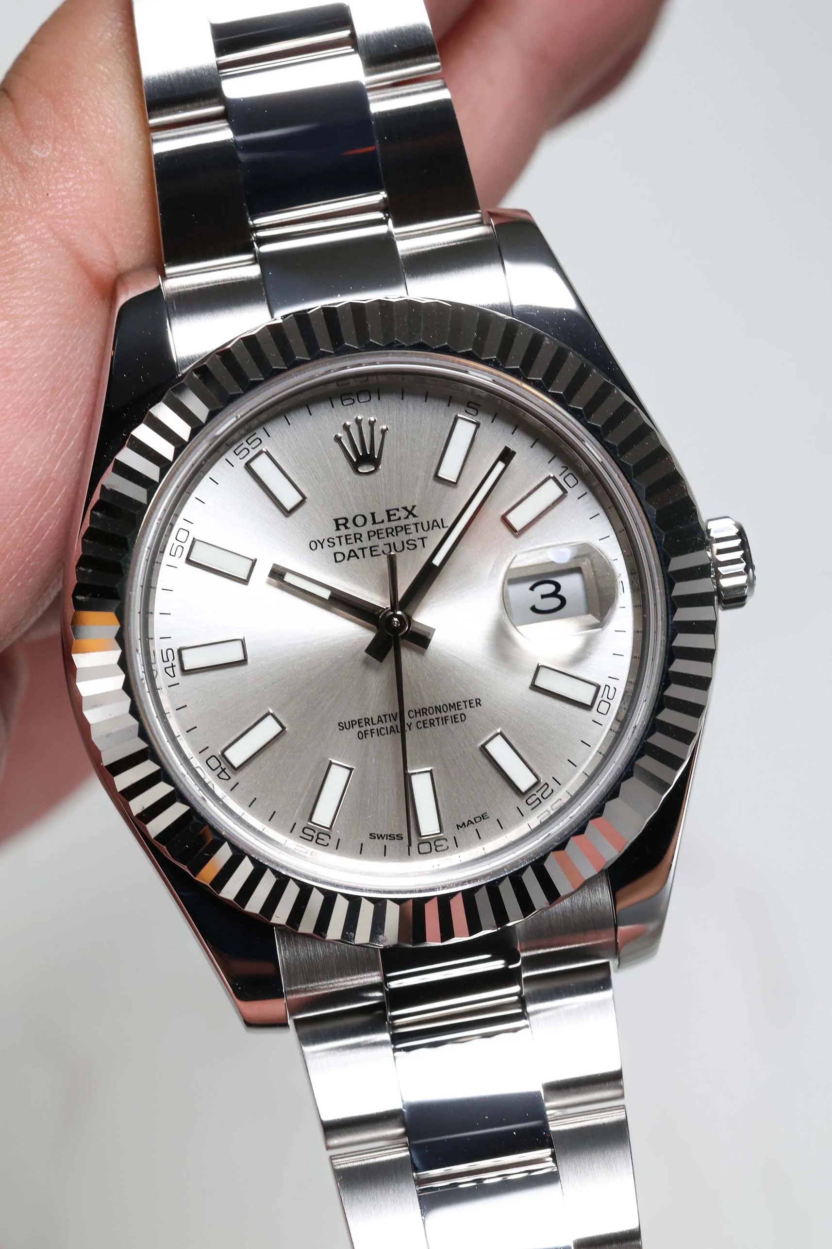 Rolex Datejust II 41mm Silver Index 116334 2017 [Preowned] - Image 7