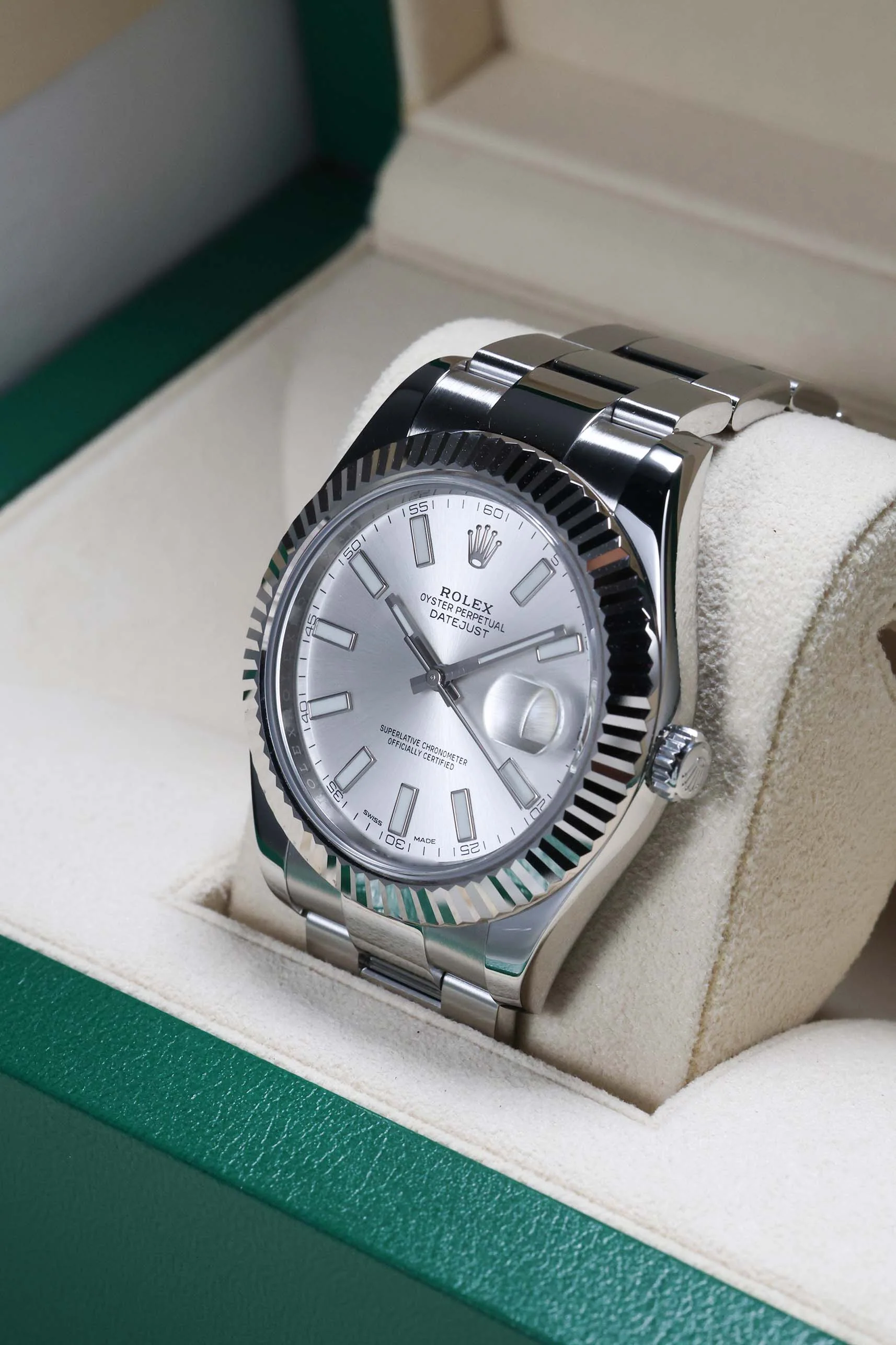 Rolex Datejust II 41mm Silver Index 116334 2017 [Preowned] - Image 8