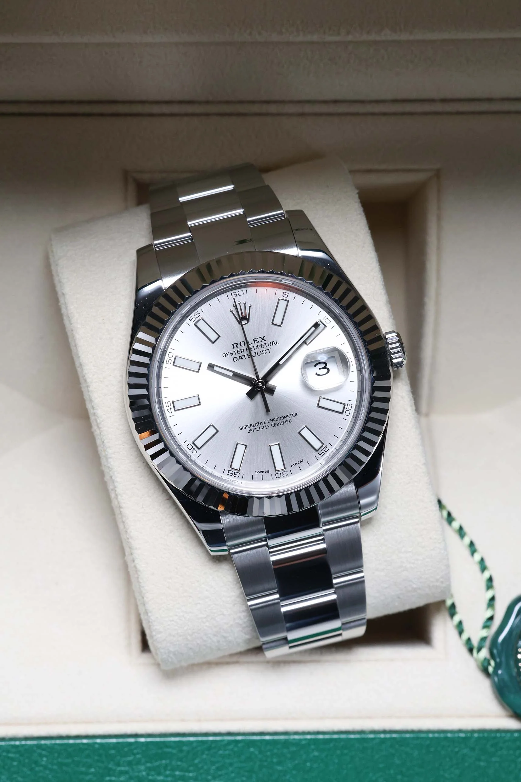Rolex Datejust II 41mm Silver Index 116334 2017 [Preowned] - Image 9