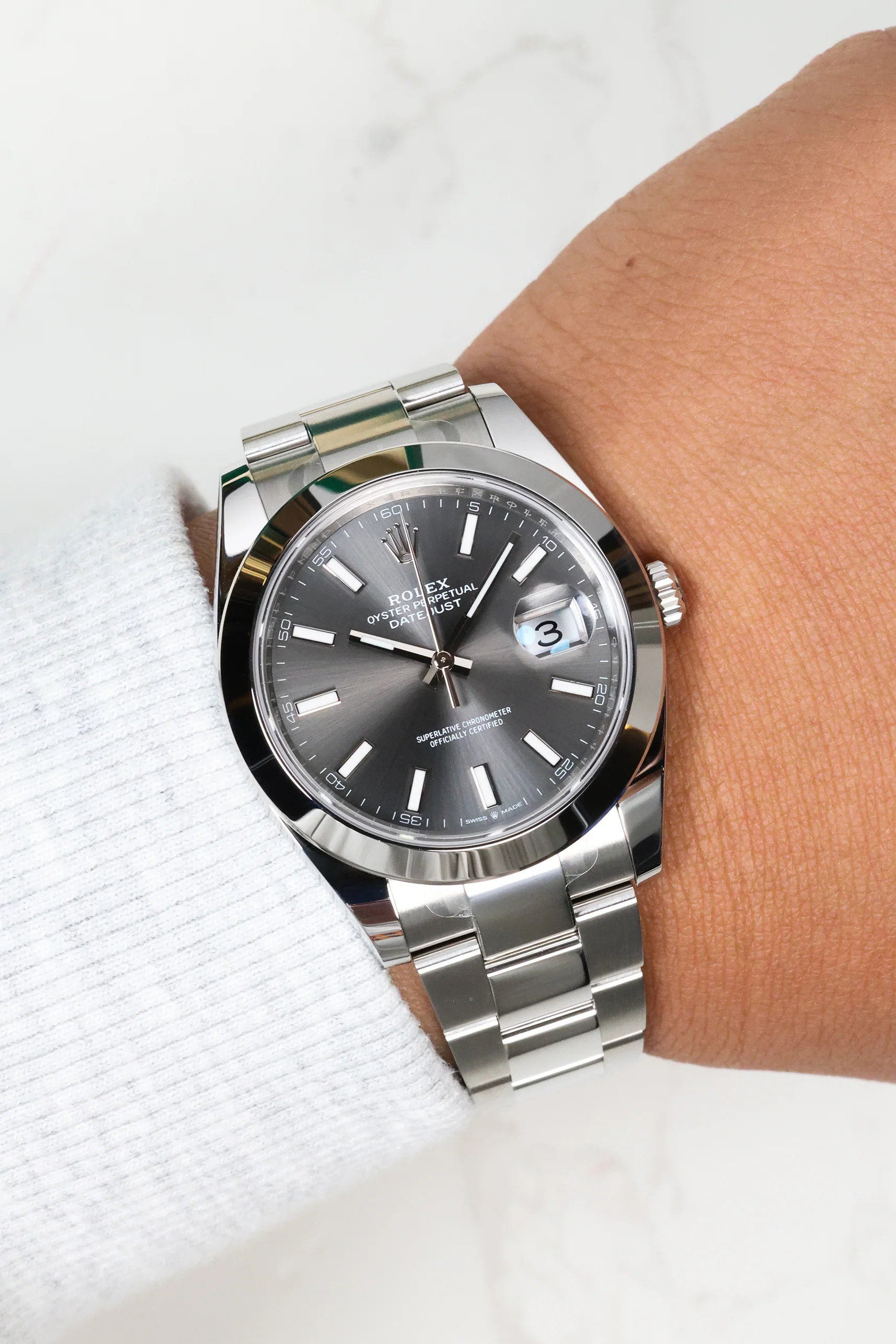 Rolex Datejust 41mm Slate Grey Oyster 126300 - Image 6