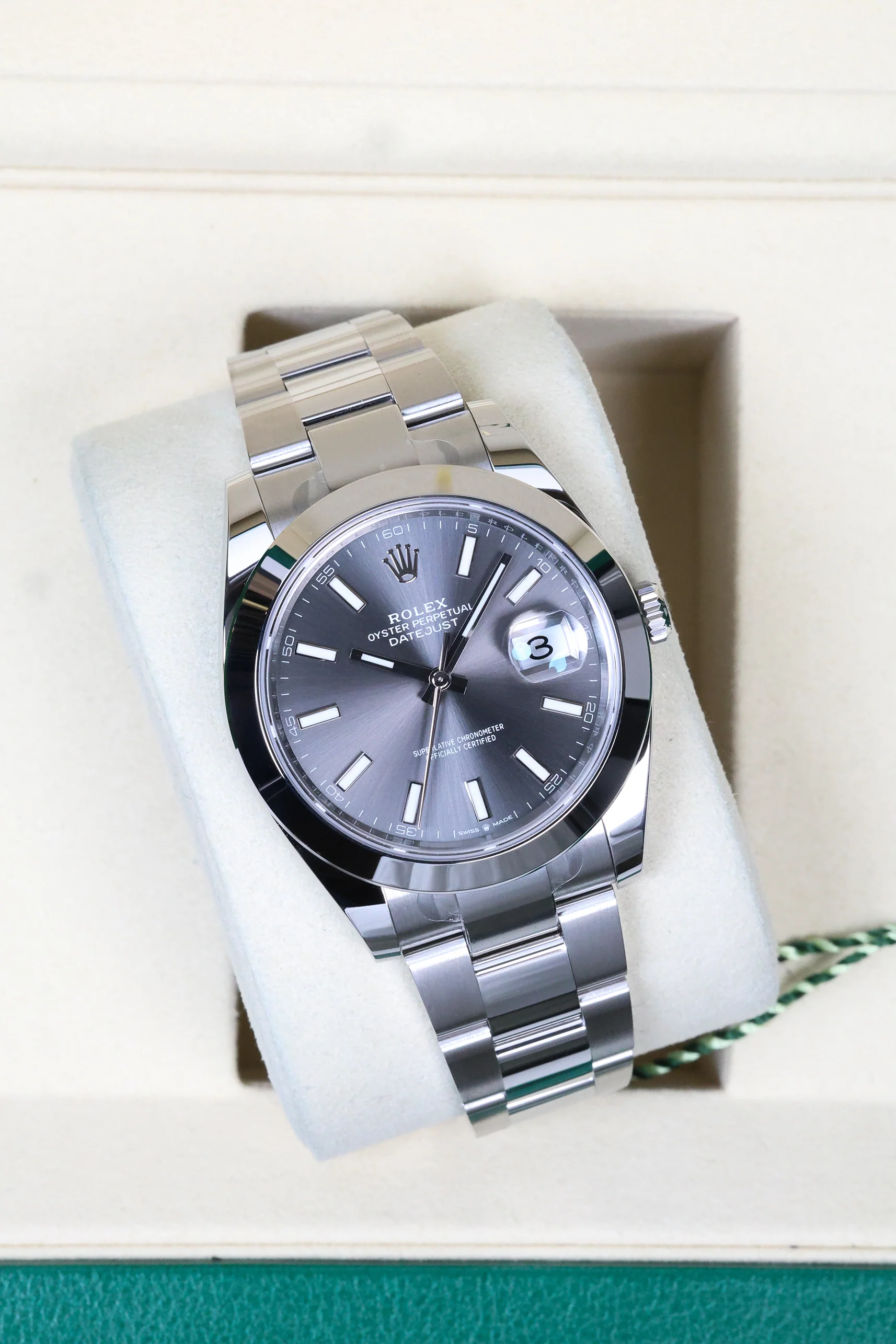Rolex Datejust 41mm Slate Grey Oyster 126300 - Image 9