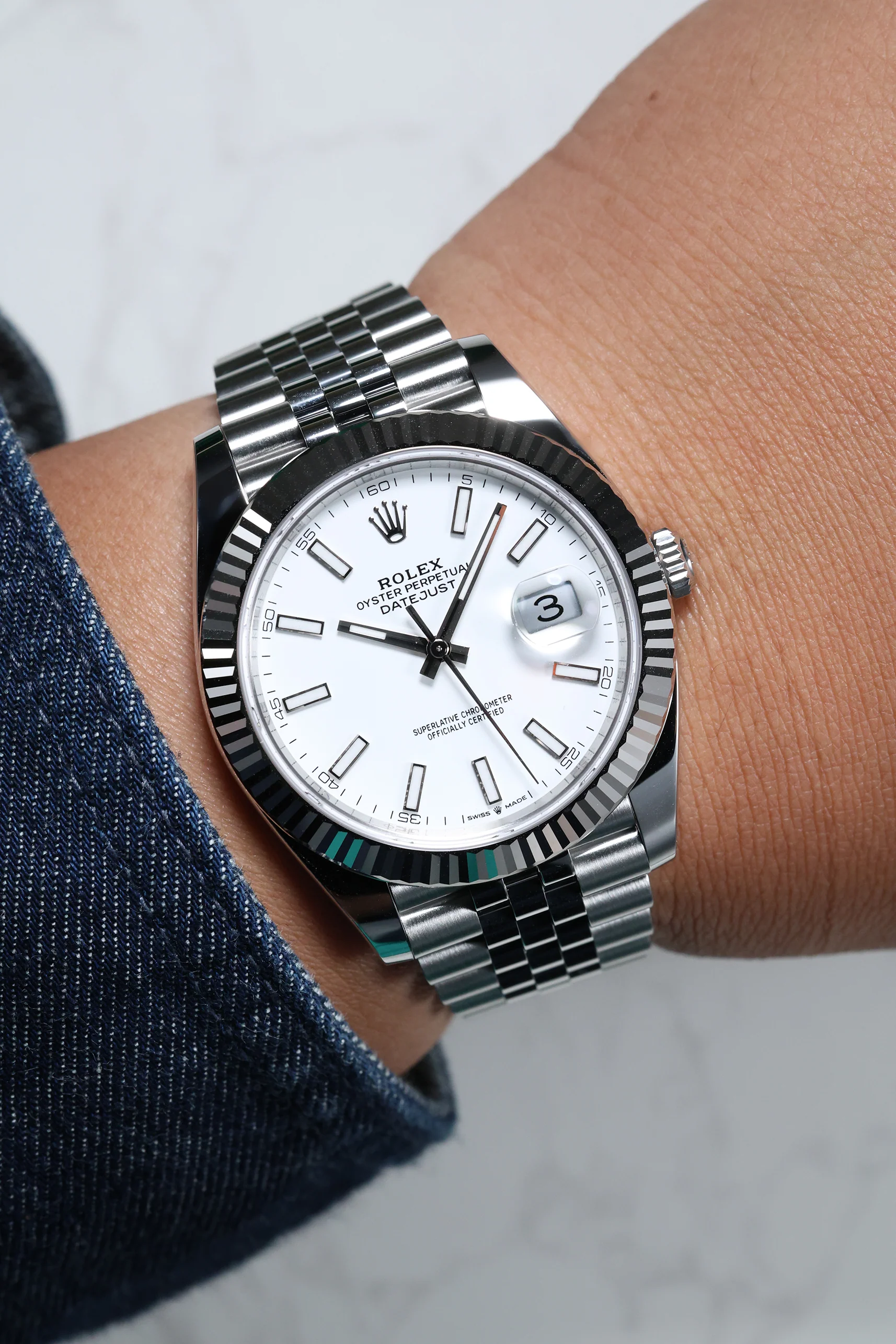 Rolex Datejust 41mm White Index Jubilee 126334 - Image 6