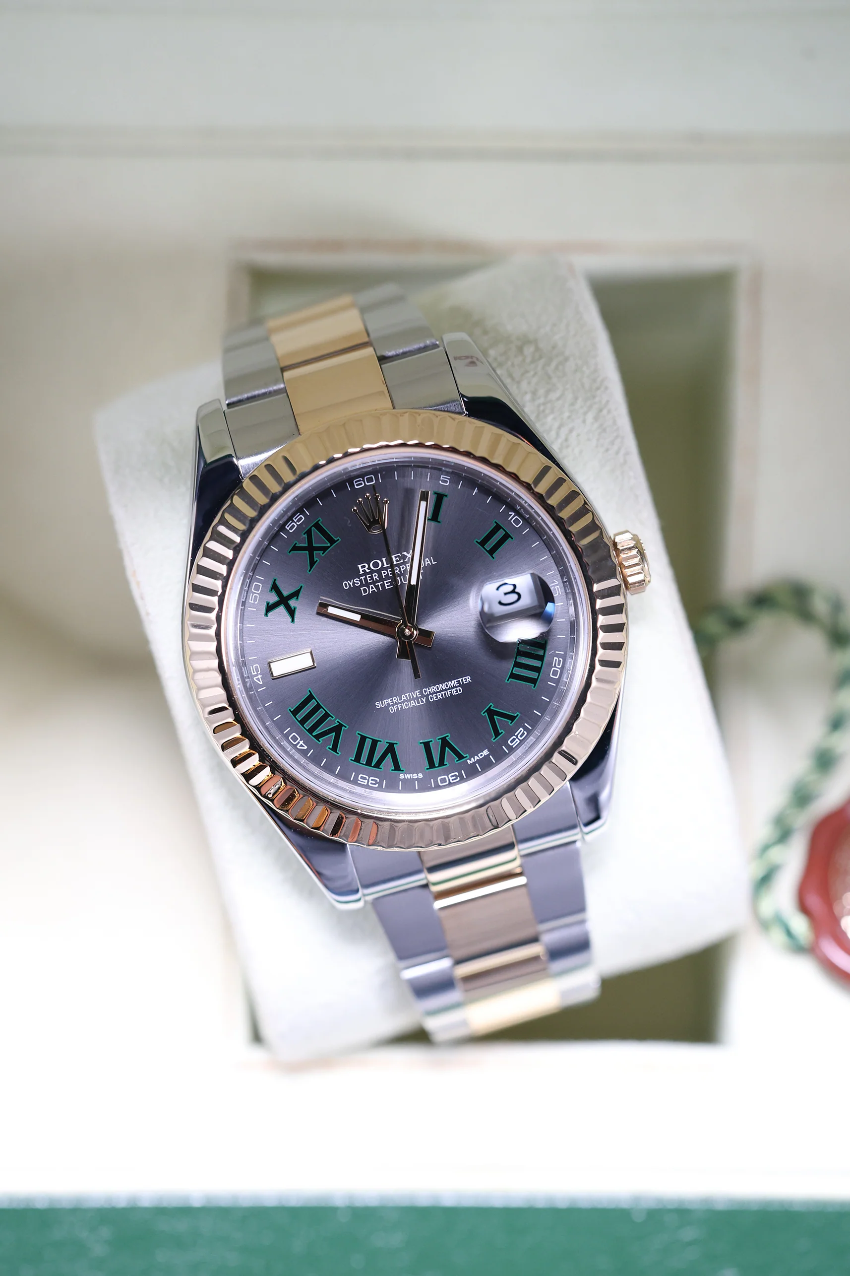Rolex Datejust II Wimbledon Steel YG Oyster 41mm 116333 2010 [Preowned] - Image 8