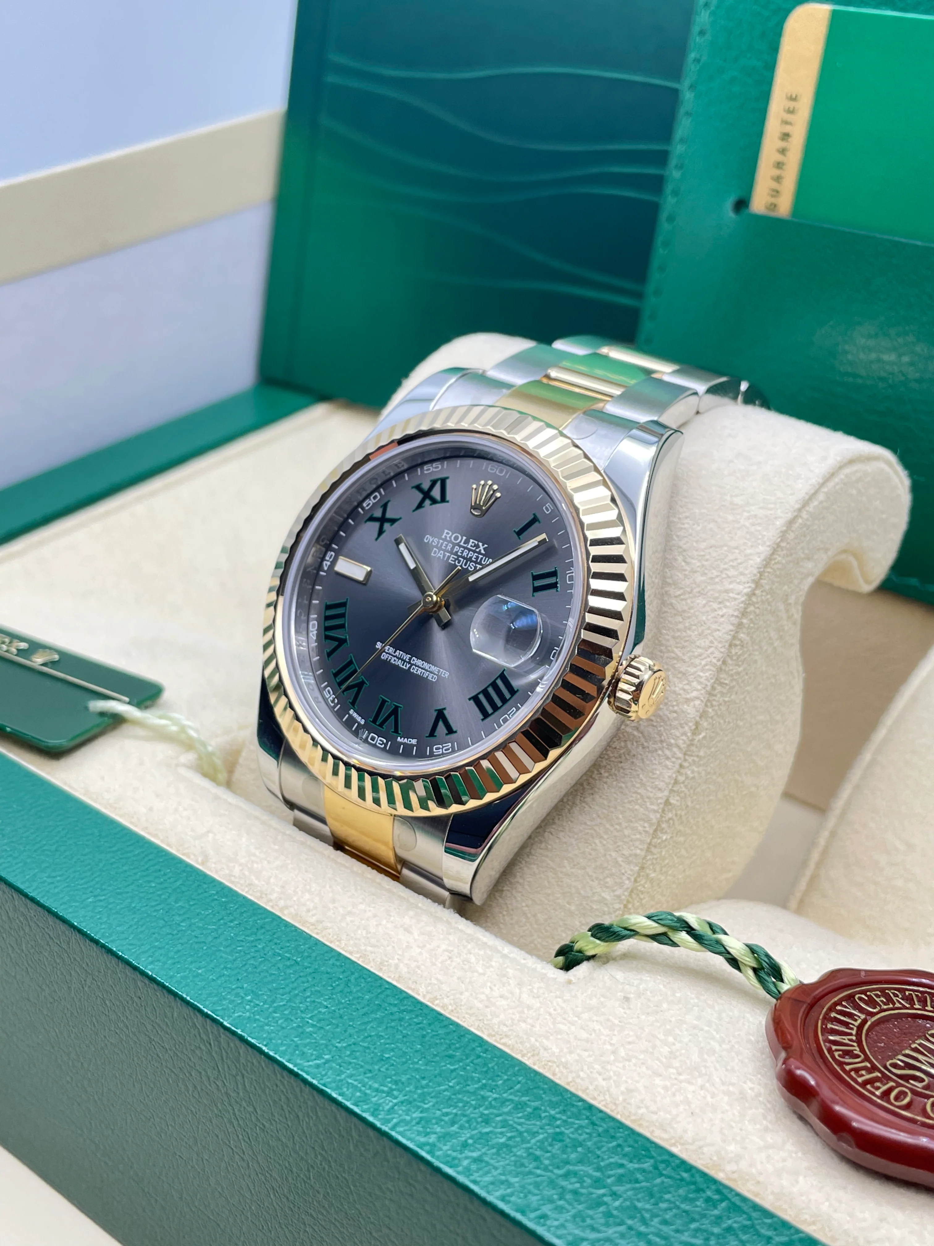 Rolex Datejust II Wimbledon Steel YG Oyster 41mm 116333 2015 [Preowned] - Image 6